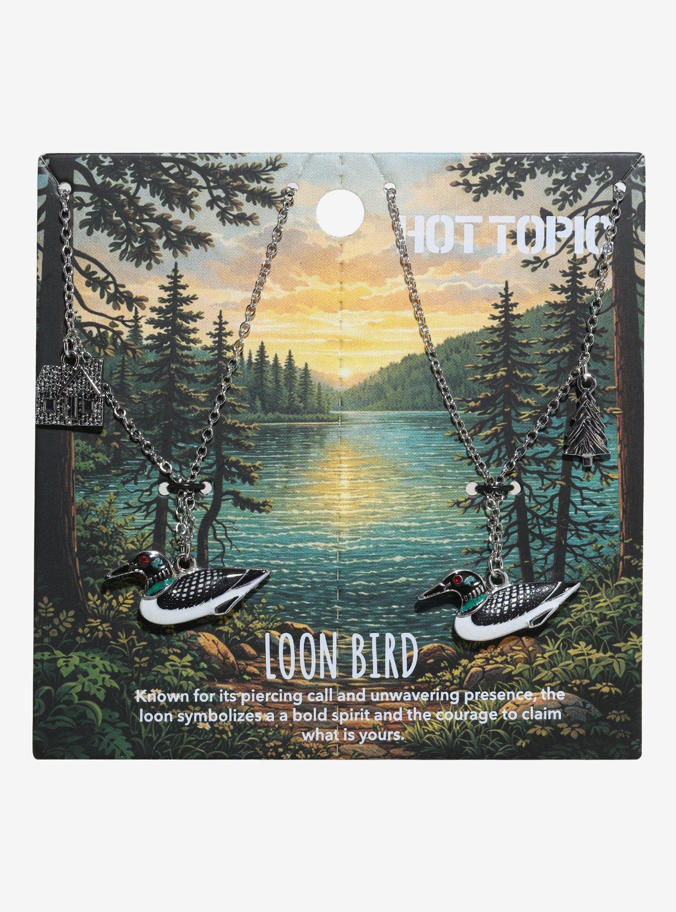 Loon Bird Best Friend Necklace Set, , hi-res