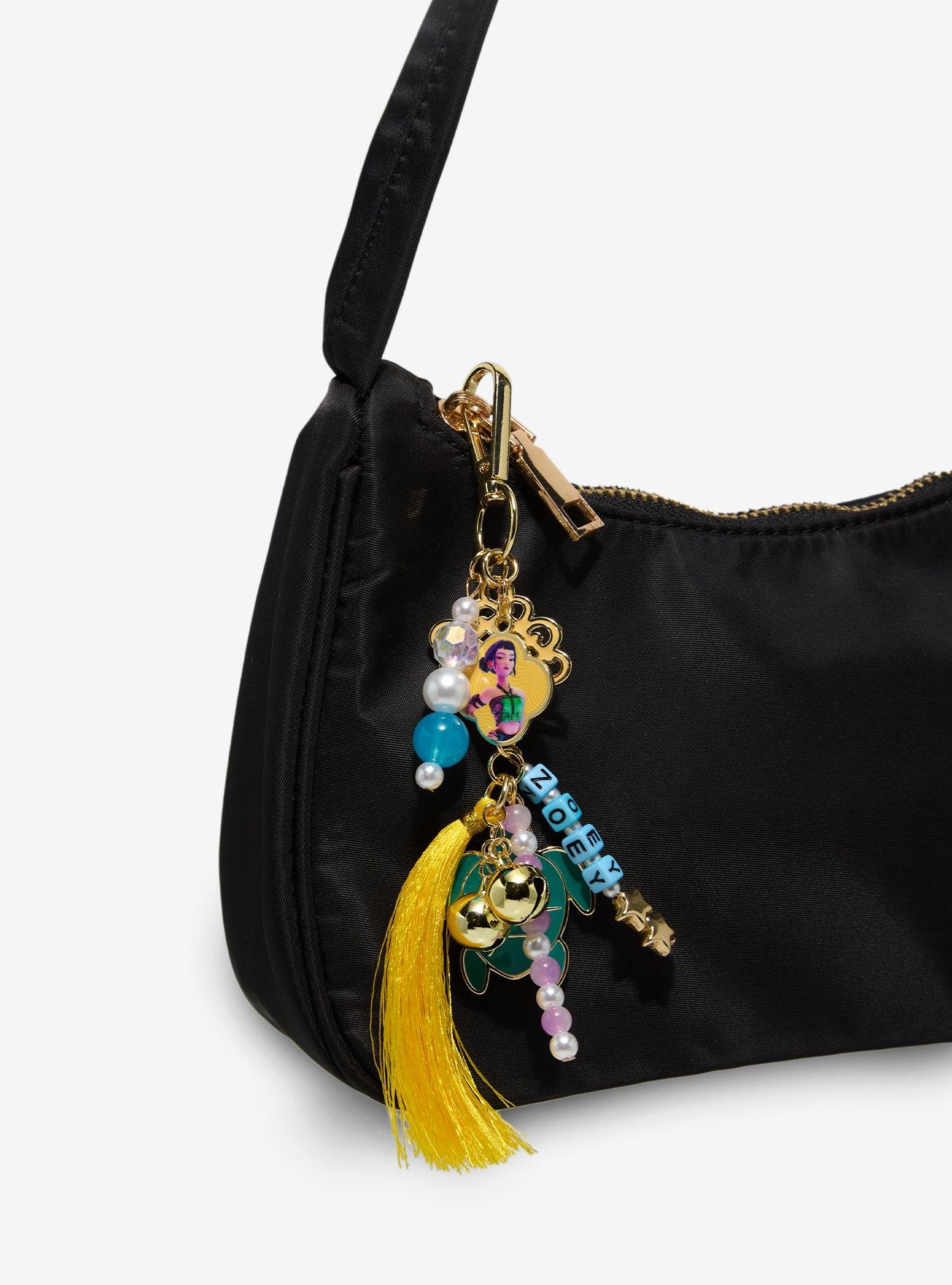 KPop Demon Hunters Zoey Multi-Charm Keychain - BoxLunch Exclusive, , hi-res