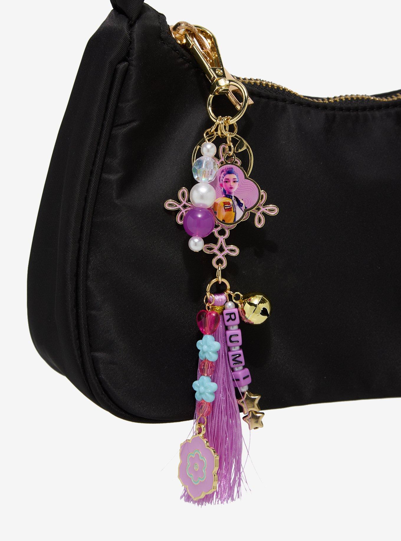 KPop Demon Hunters Rumi Multi-Charm Keychain - BoxLunch Exclusive, , hi-res