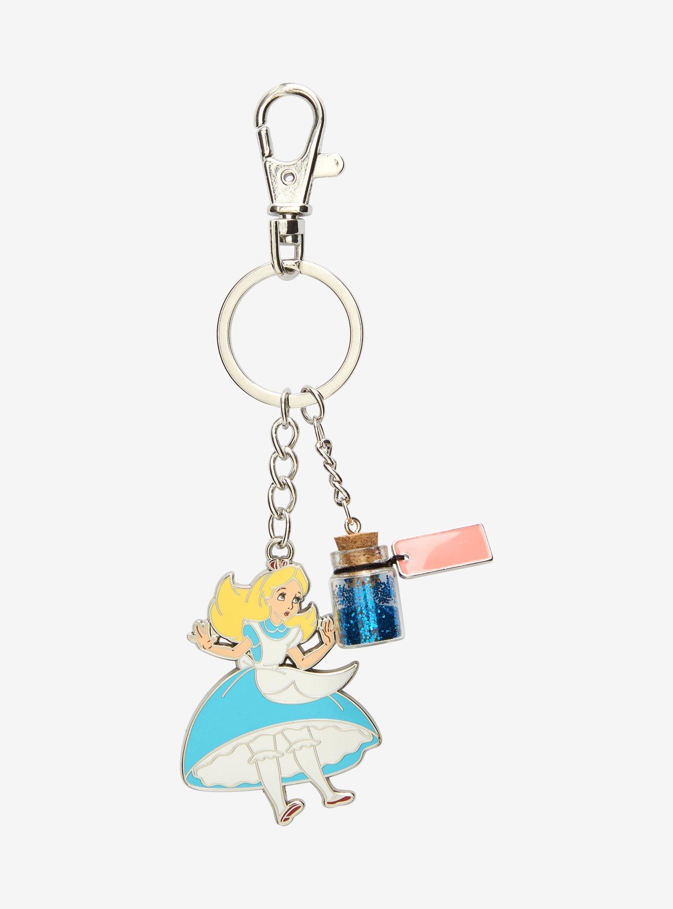 Disney Alice in Wonderland Drink Me Multi-Charm Keychain - BoxLunch Exclusive, , hi-res
