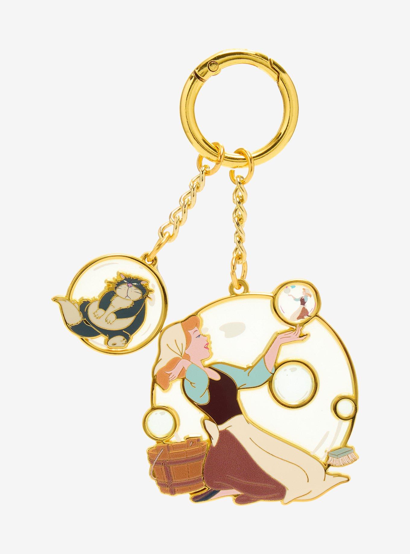 Disney Cinderella Bubble Multi-Charm Keychain &mdash; BoxLunch Exclusive, , hi-res