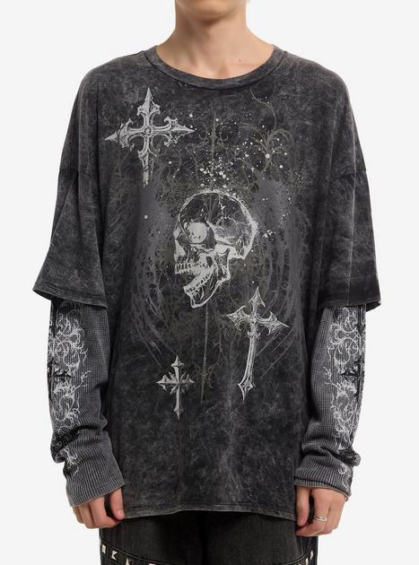 Sサイズ Vintage Wolf Skull Long Sleeve T XG 36274870_hi?h=630
