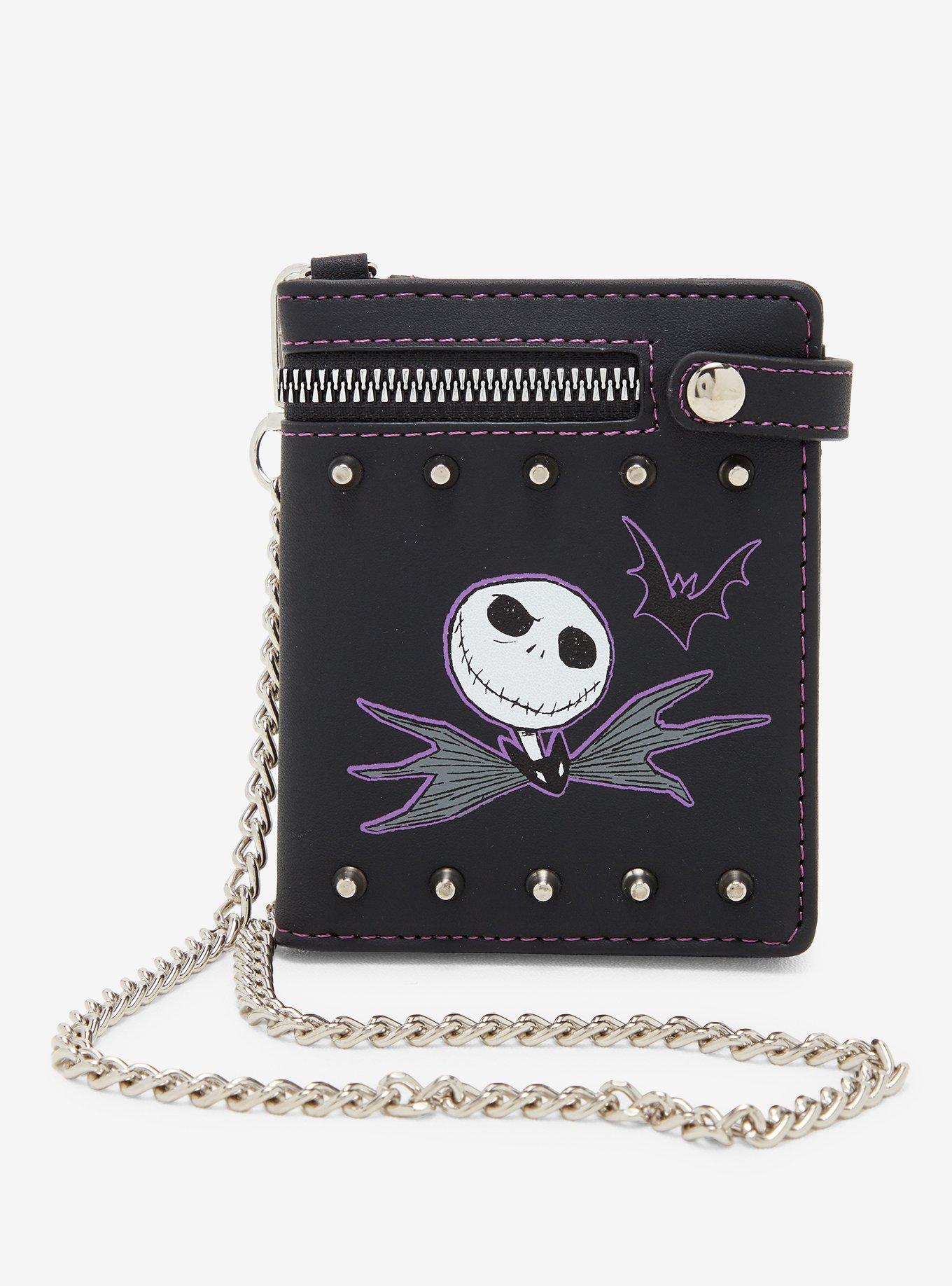 The Nightmare Before Christmas Jack Zipper Chain Wallet, , hi-res