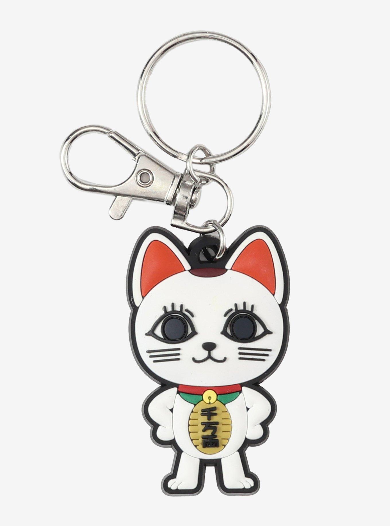 Dandadan Turbo Granny Cat Rubber Keychain, , hi-res