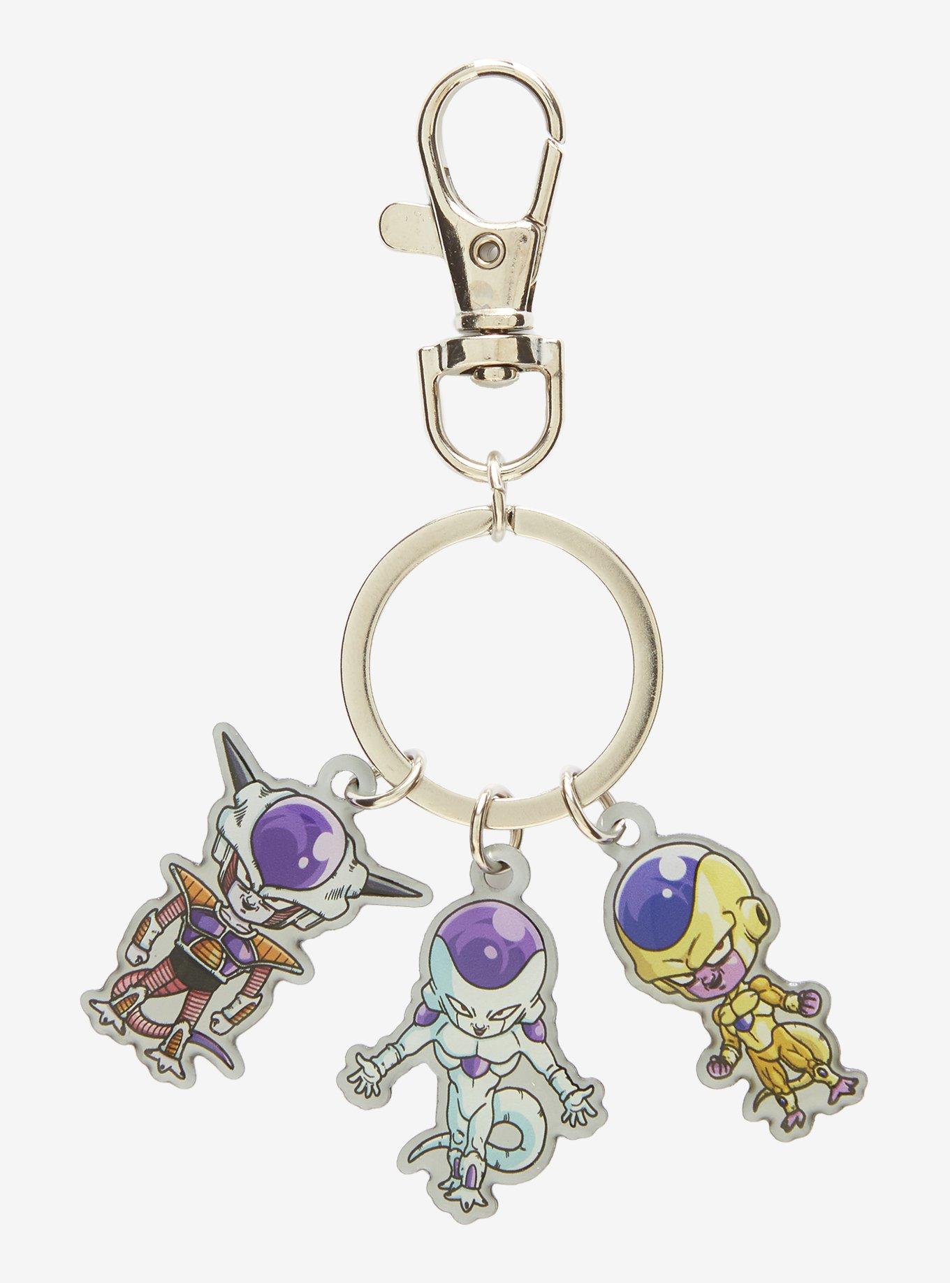 Dragon Ball Super Frieza Forms Metal Charms Keychain, , hi-res