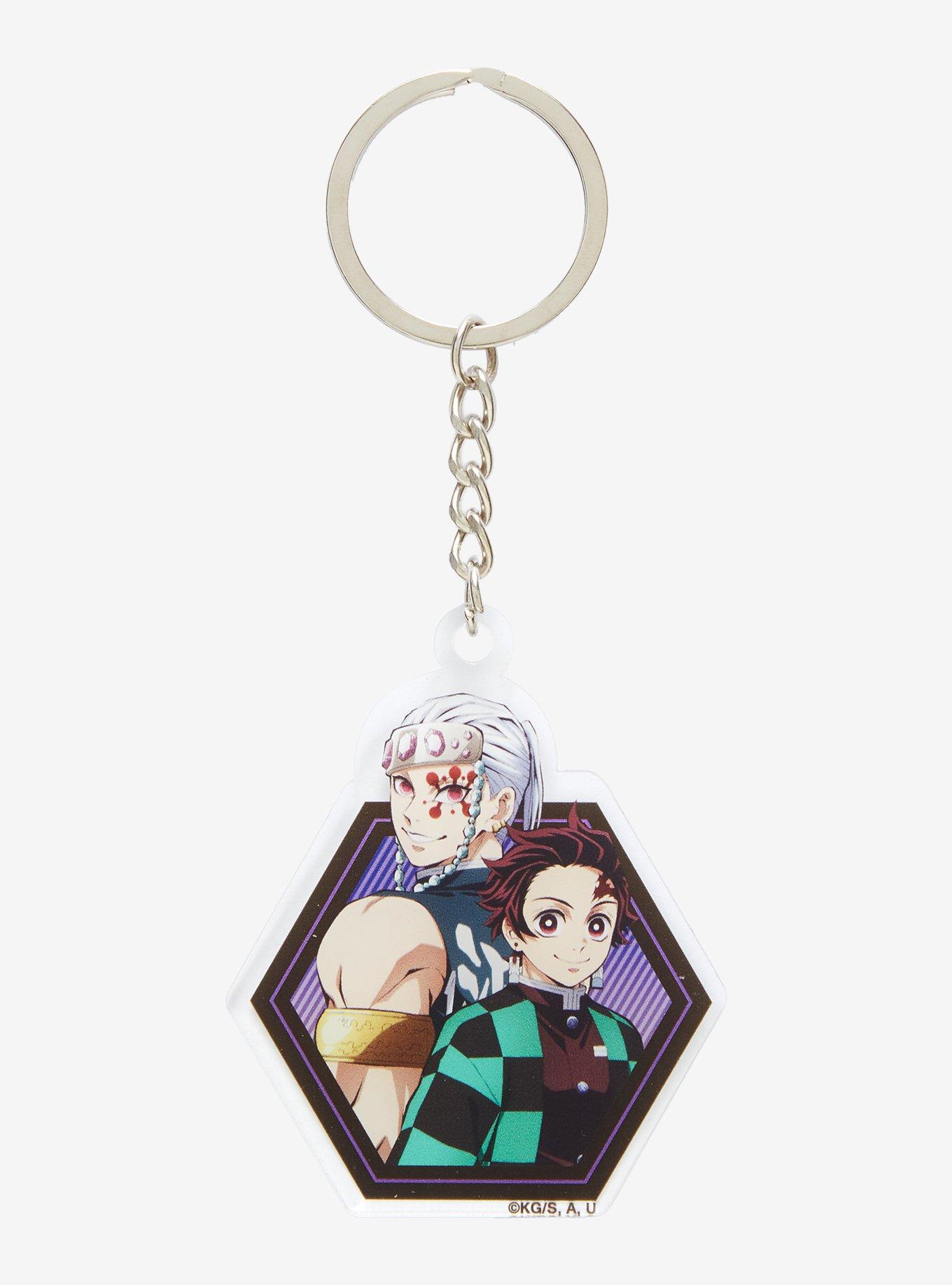 Demon Slayer: Kimetsu No Yaiba Tengen & Tanjiro Portrait Keychain, , hi-res