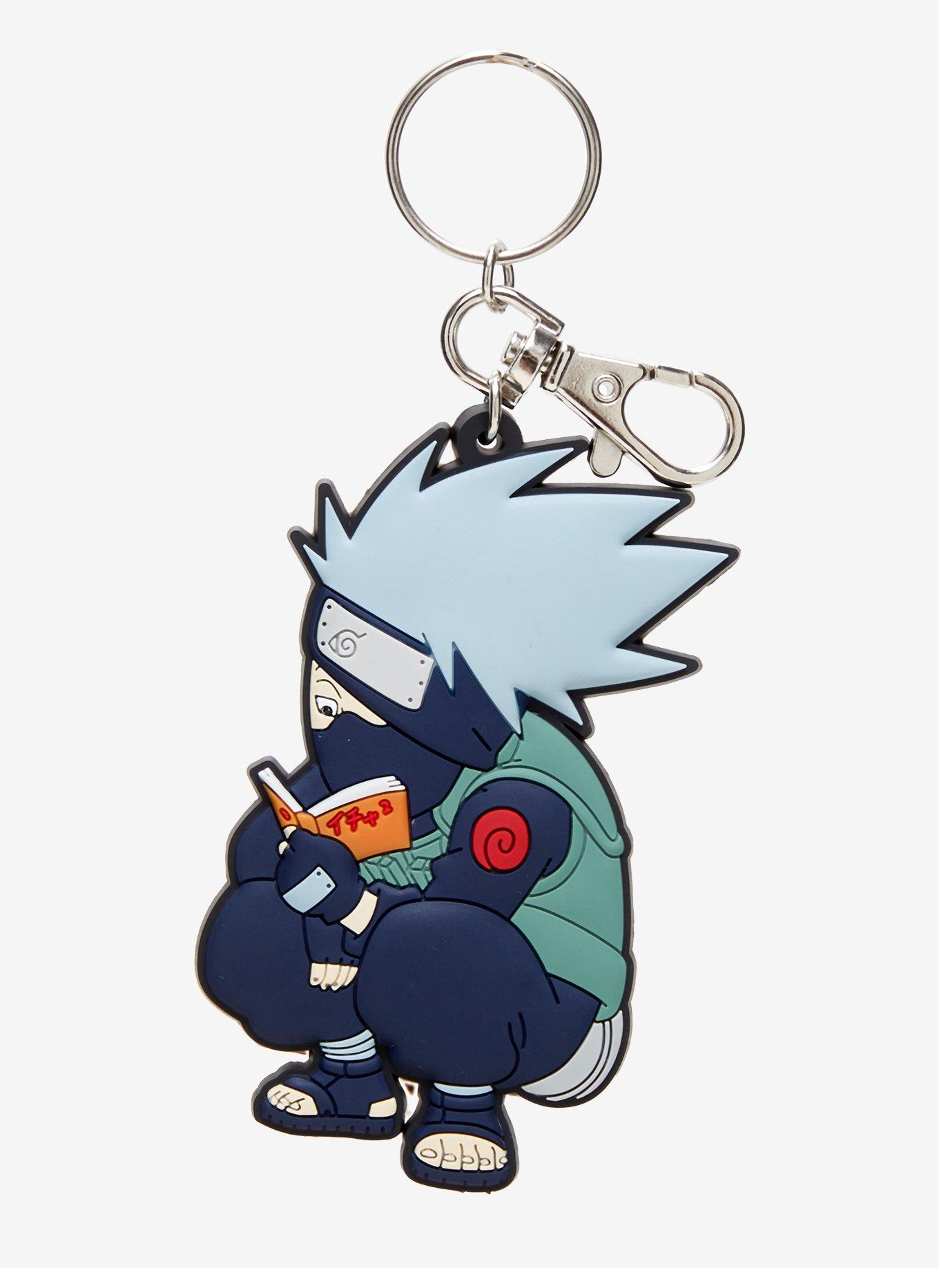 Naruto Kakashi Reading Keychain, , hi-res
