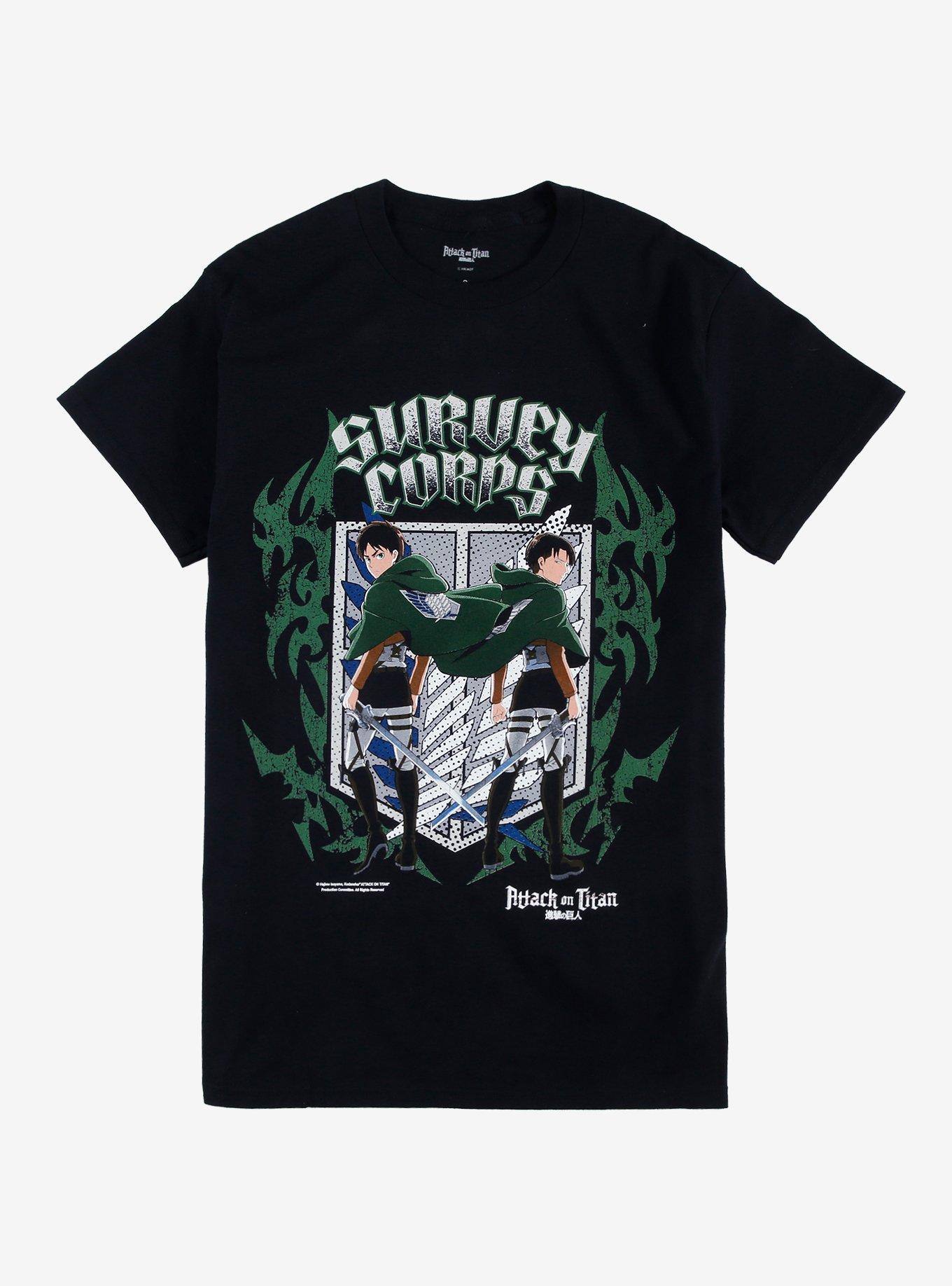 Attack On Titan Eren & Levi Sigil T-Shirt, , hi-res