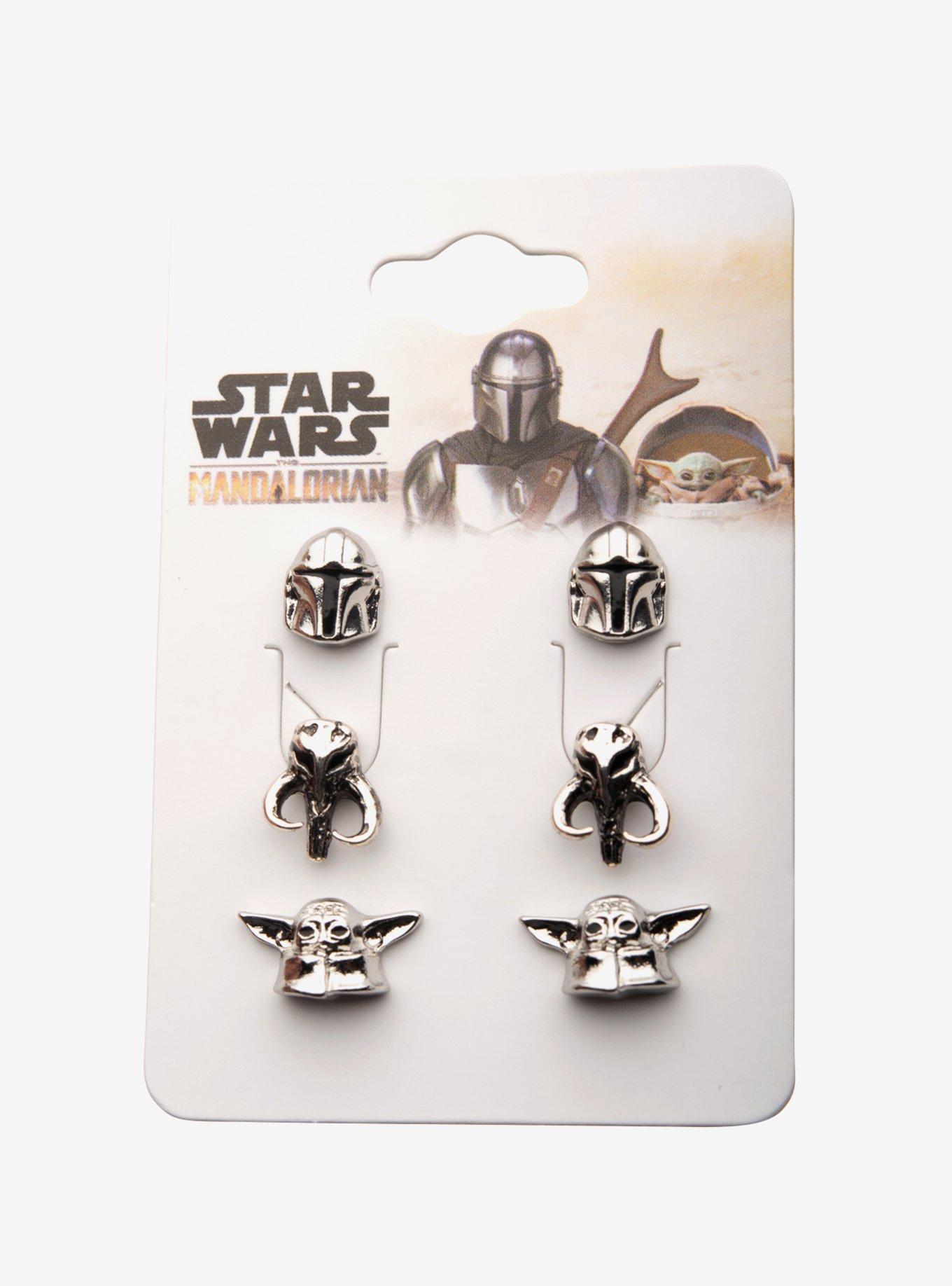 Star Wars The Mandalorian Characters Stud Earring Set, , hi-res