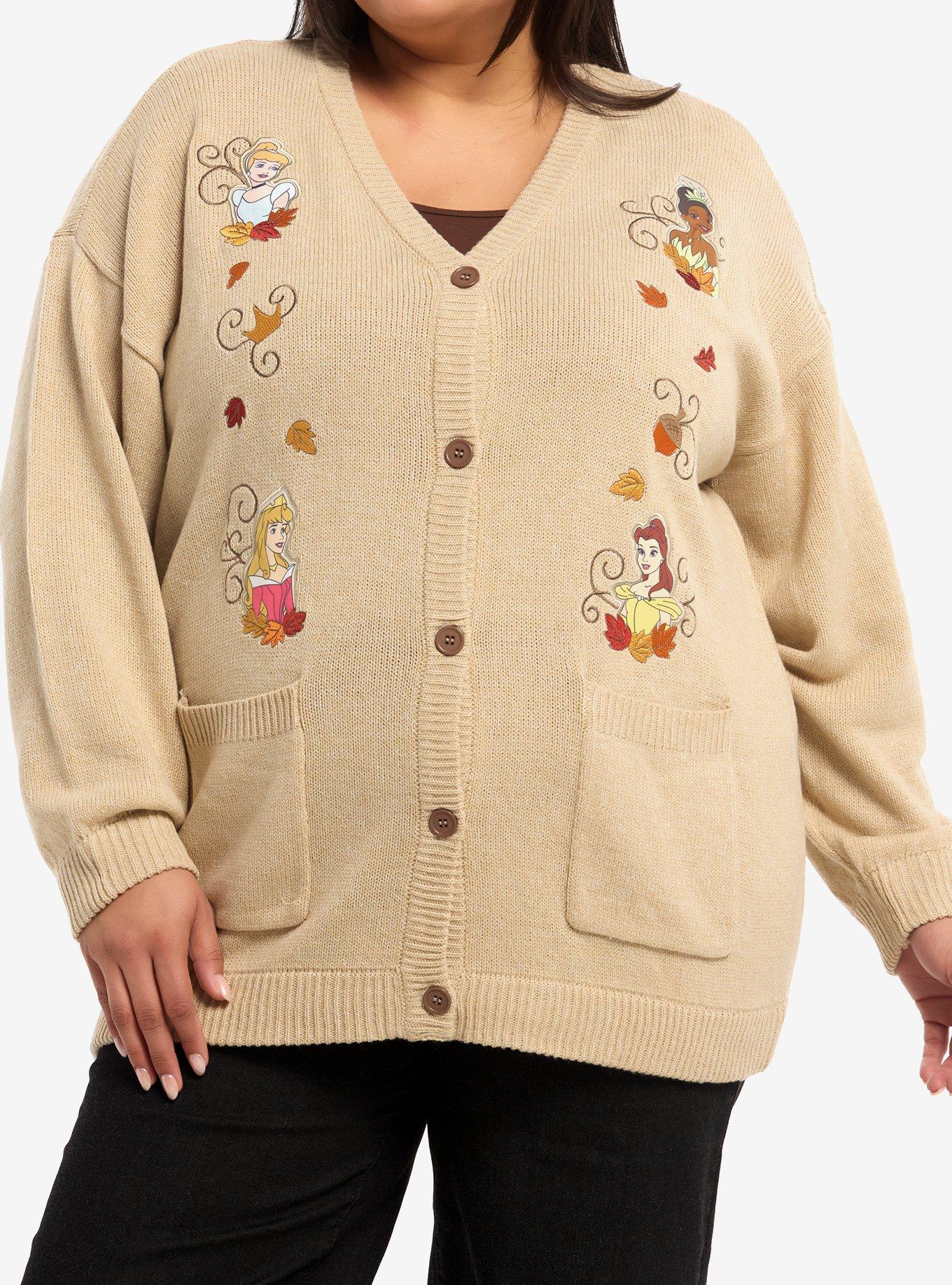 Disney Princess Fall Girls Cardigan Plus Size, , hi-res