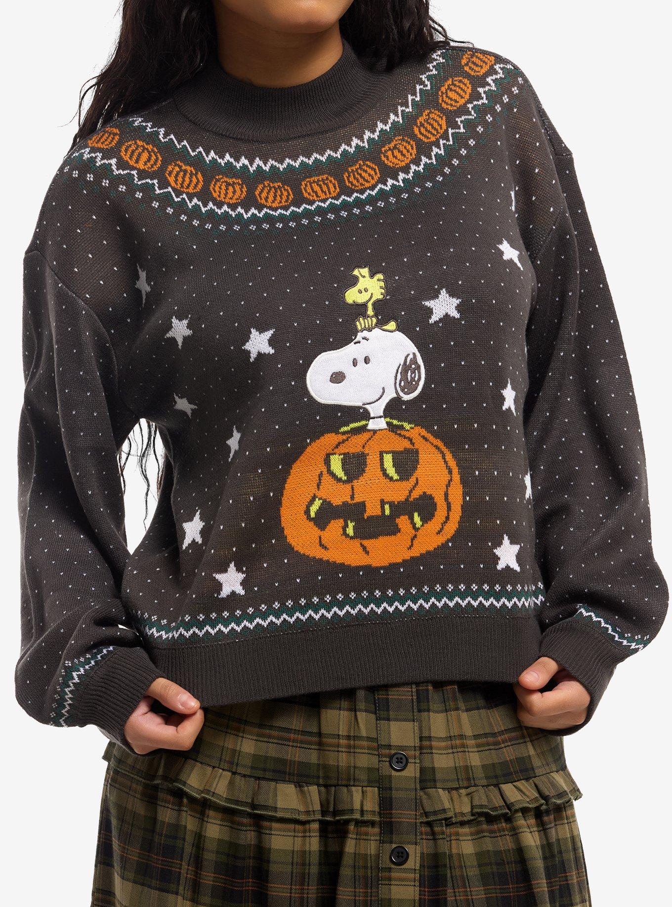 Peanuts Halloween Snoopy & Woodstock Vintage Girls Sweater, , hi-res
