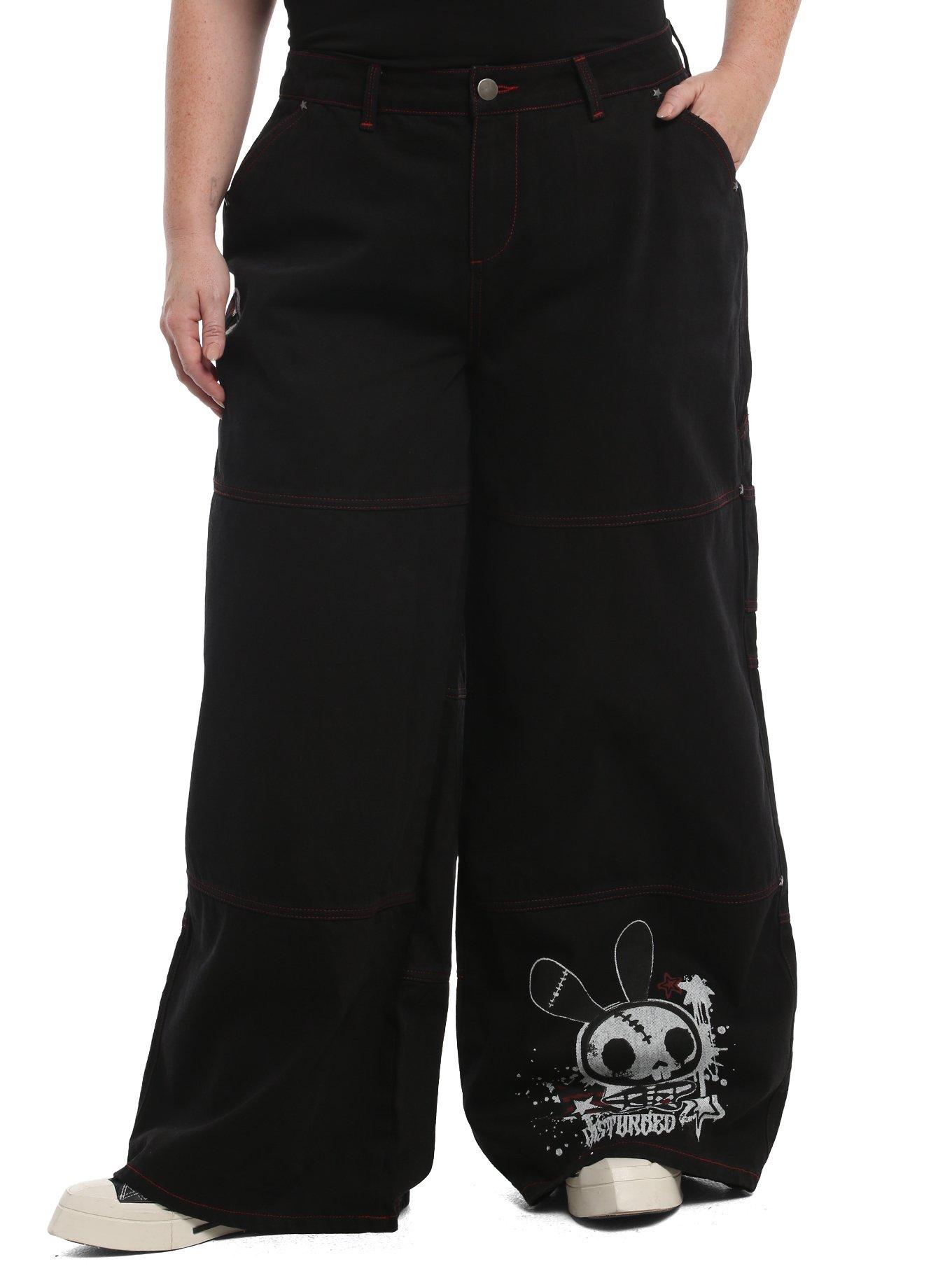 SOCIALCOLLISION Social Collision Punk Bunny Wide Leg Jeans Plus Size