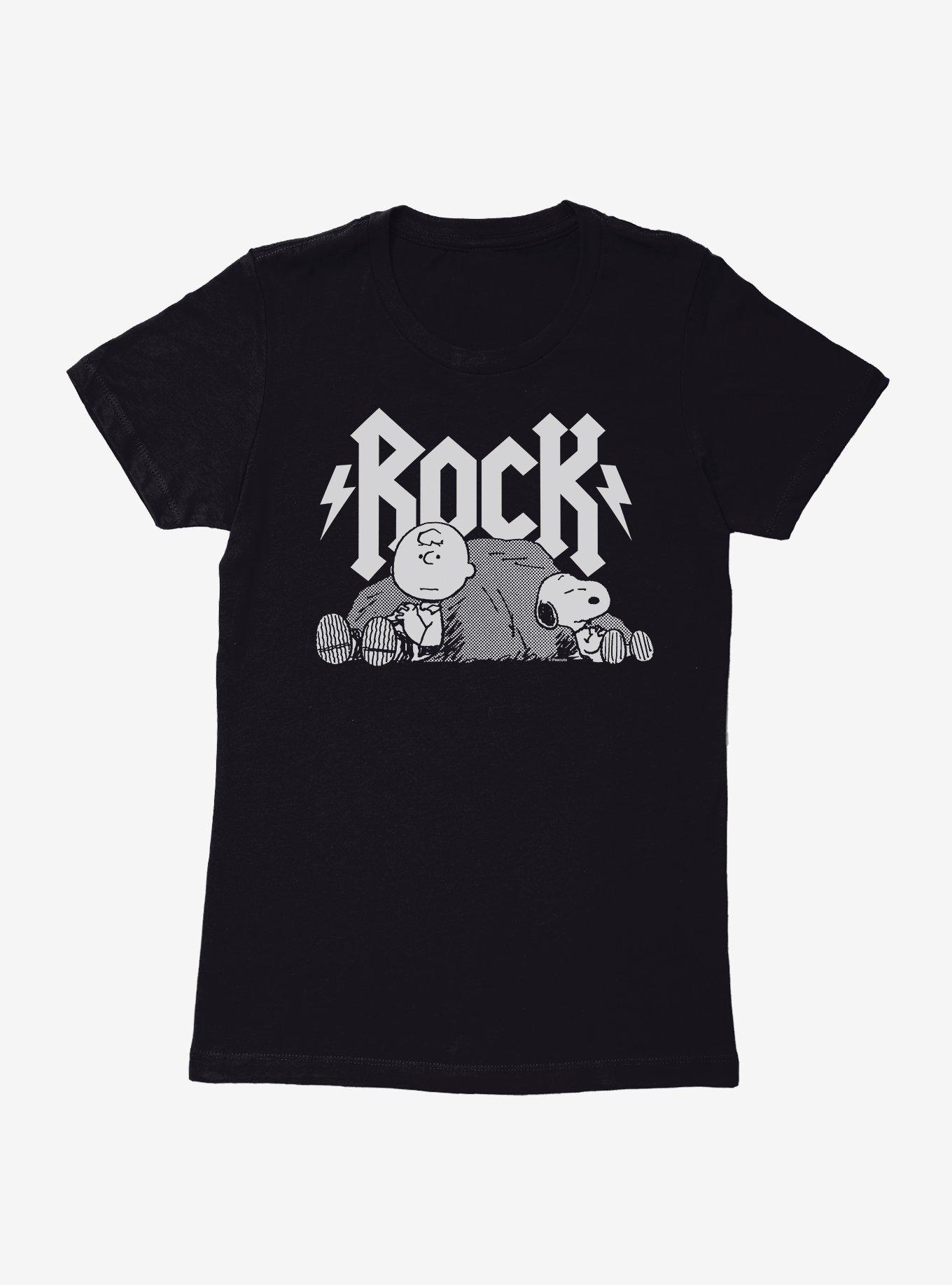 Peanuts Snoopy Charlie Brown Rock Womens T-Shirt, , hi-res