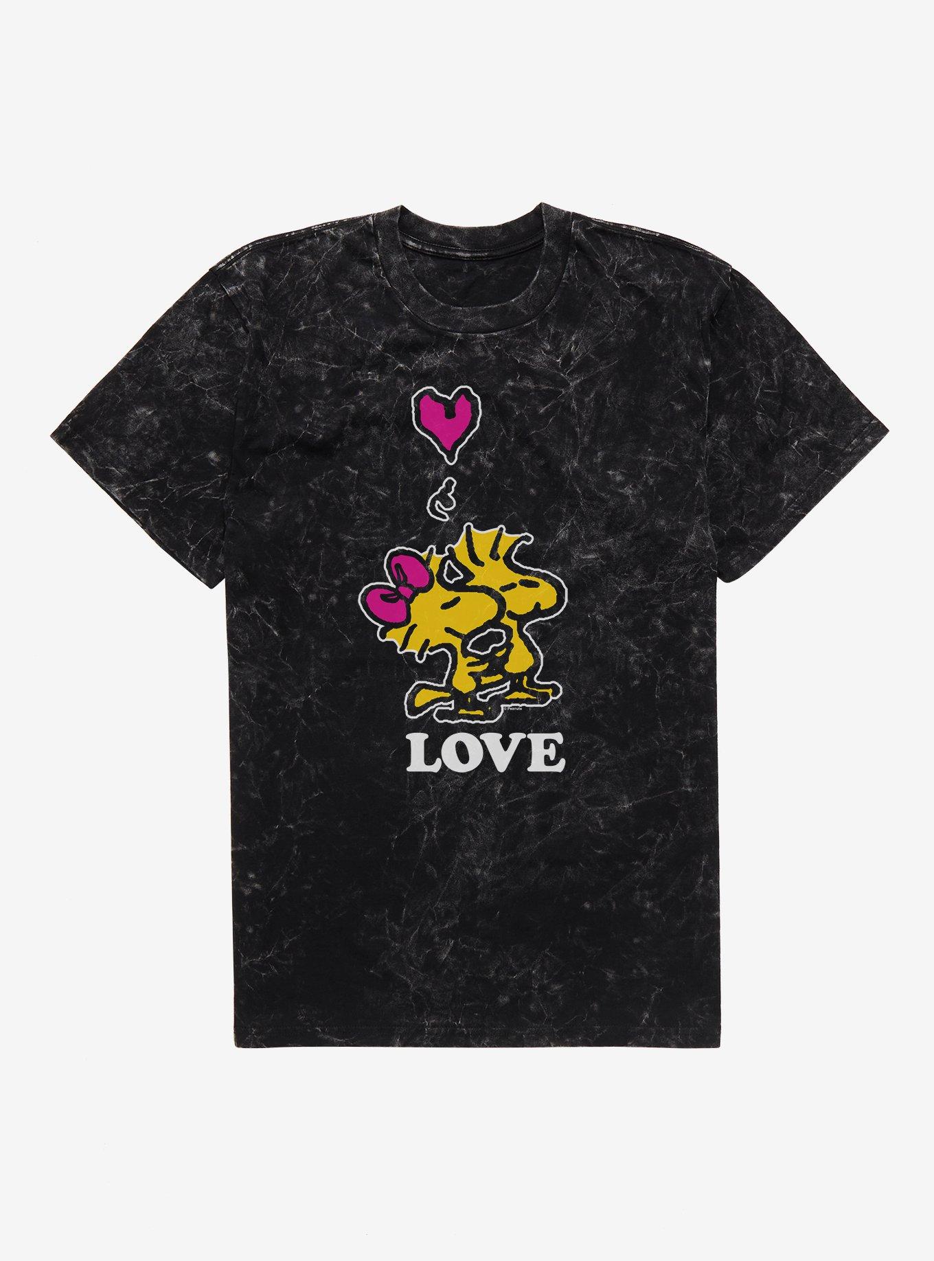 Peanuts Woodstock Love Mineral Wash T-Shirt, , hi-res