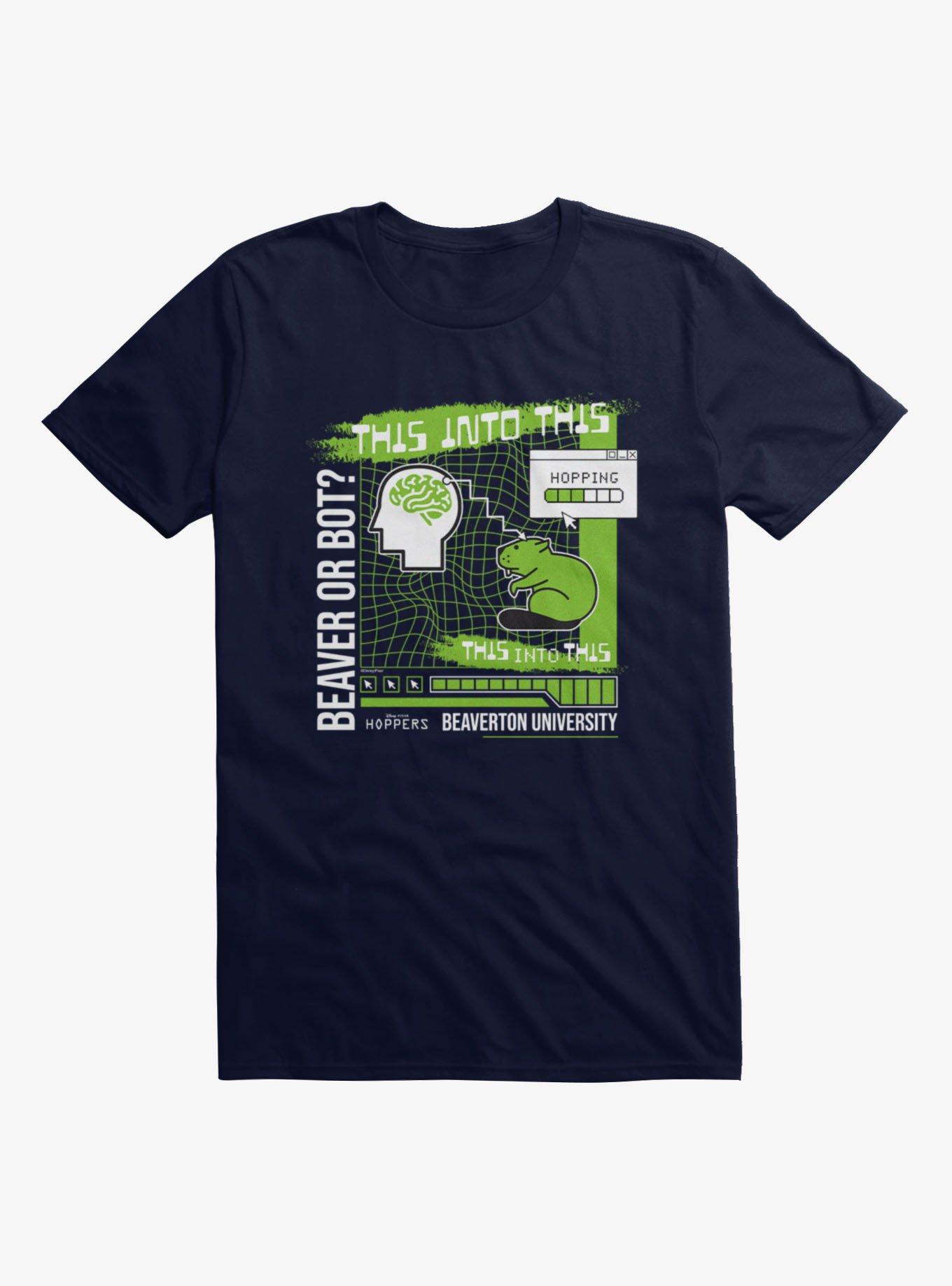 Disney Pixar Hoppers Beaver Or Bot Beaverton University T-Shirt