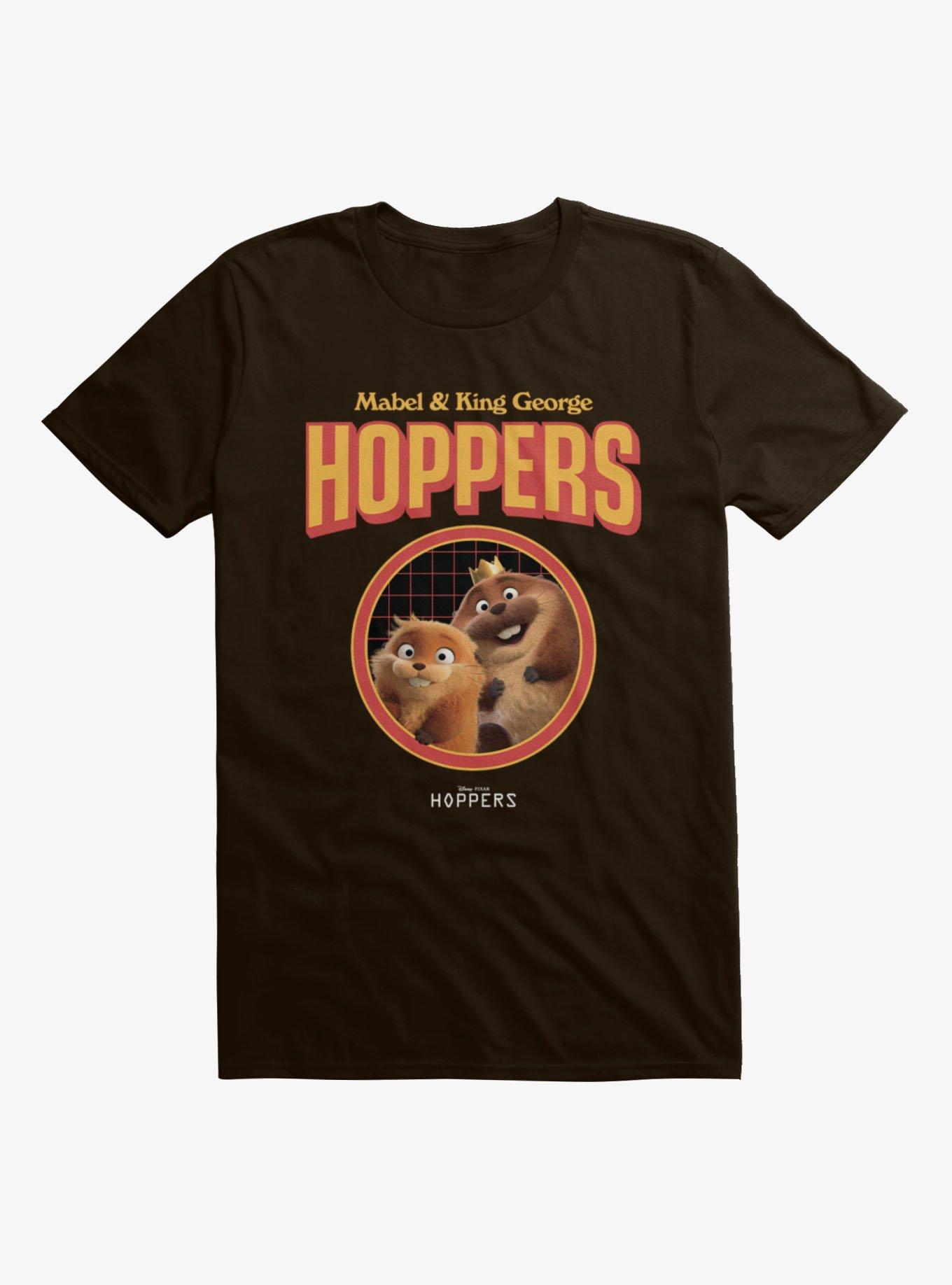 Disney Pixar Hoppers Mabel And King George Beaver Circle T-Shirt