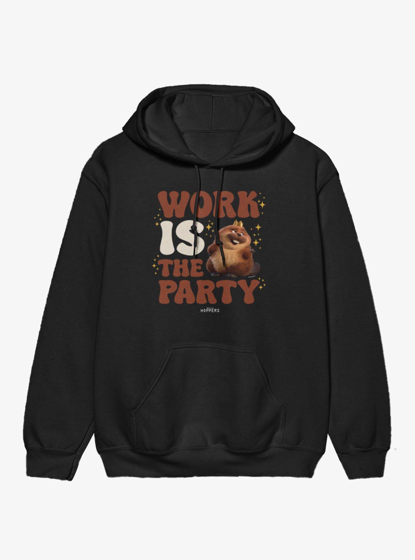 Disney Pixar Hoppers Work Is The Party King George Beaver Hoodie