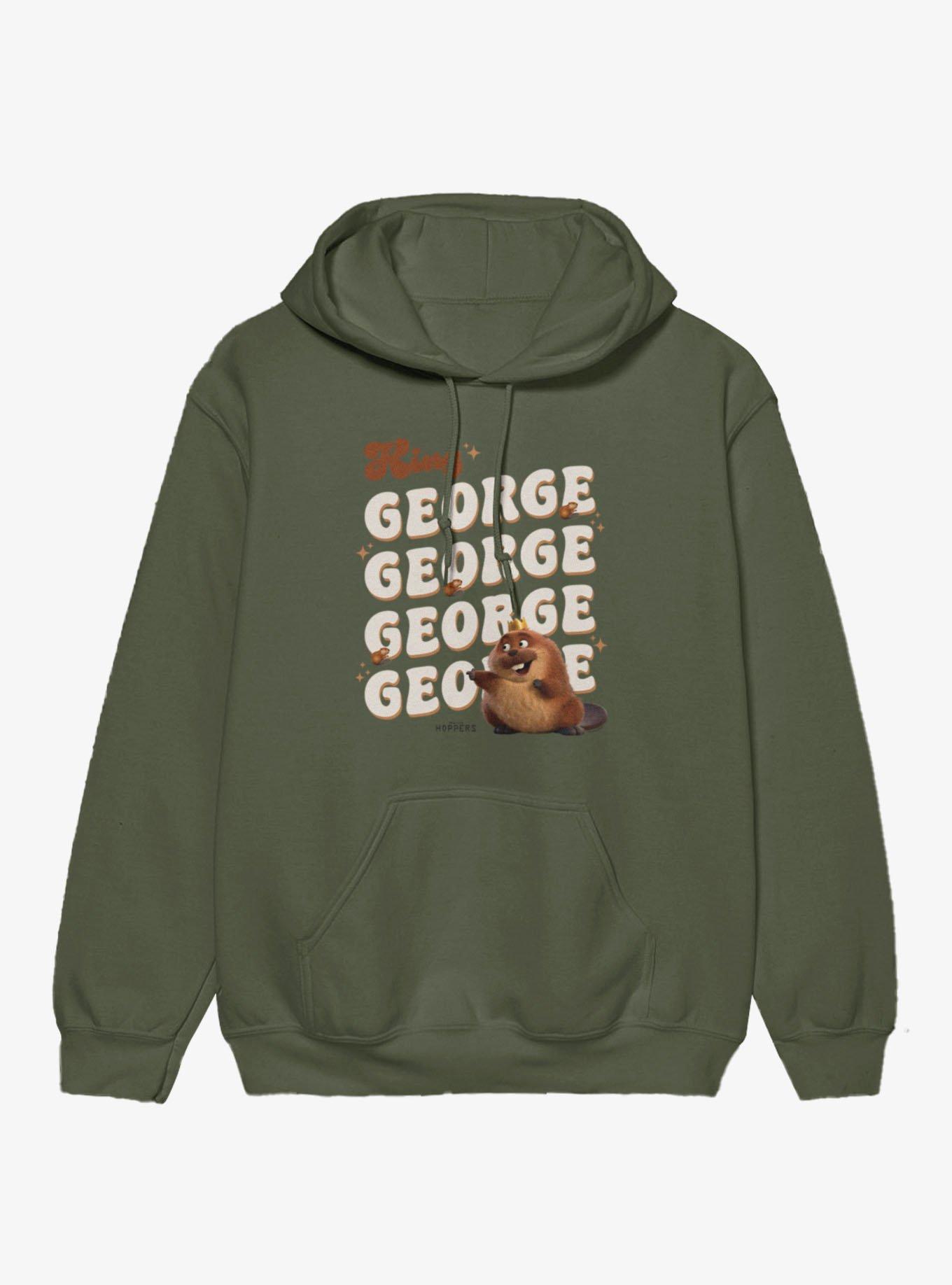 Disney Pixar Hoppers King George Beaver Name Stack Hoodie