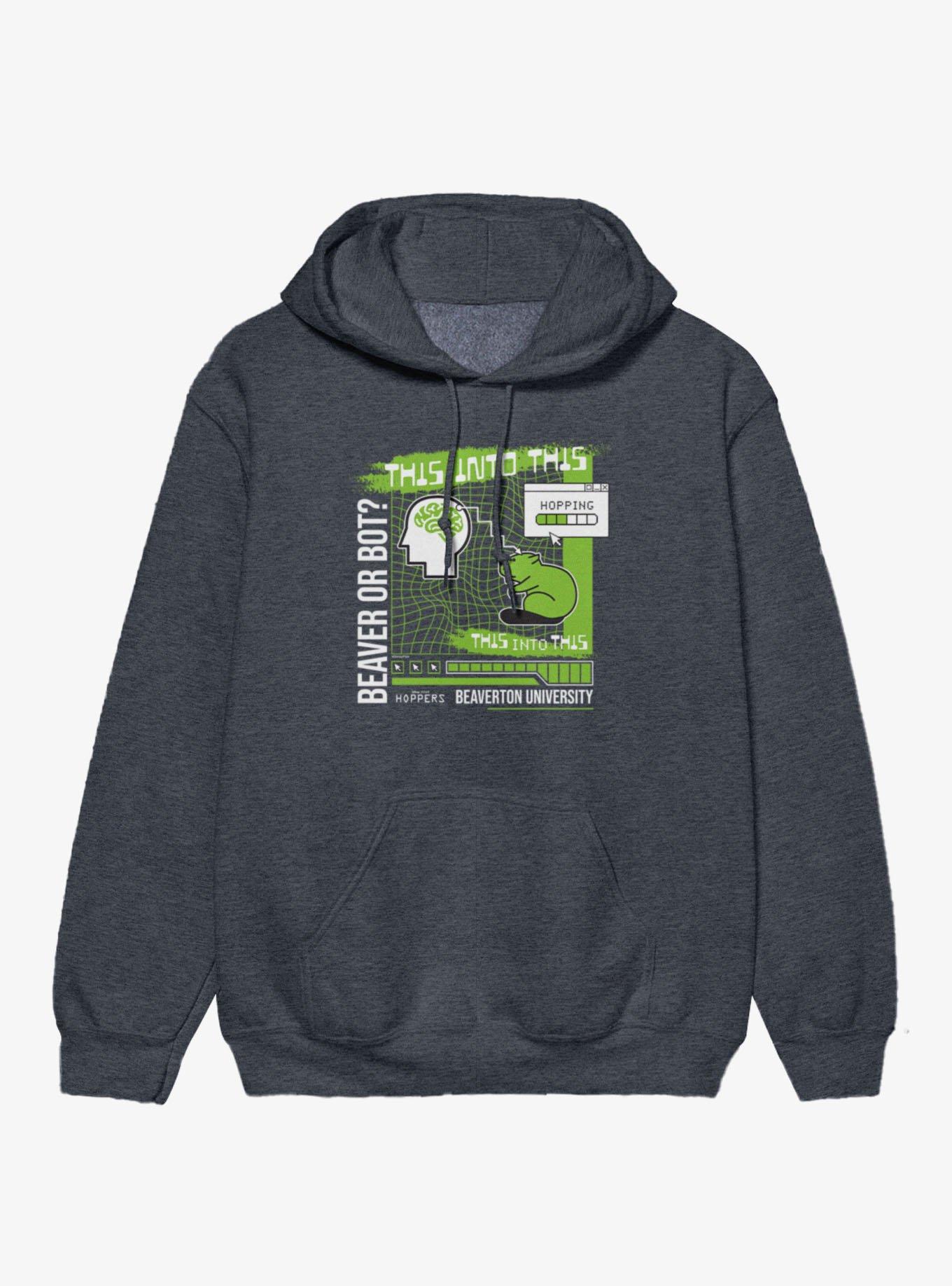 Disney Pixar Hoppers Beaver Or Bot Beaverton University Hoodie