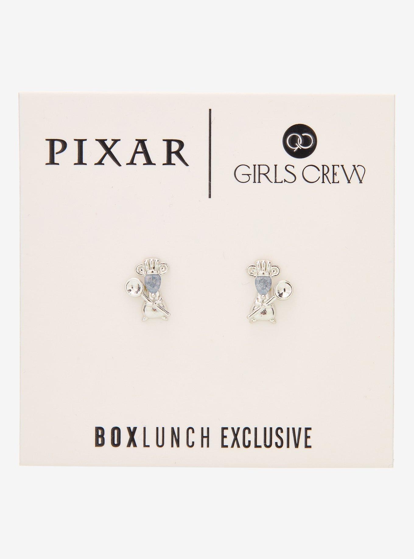 Girls Crew Disney Pixar Ratatouille Remy Stud Earrings - BoxLunch Exclusive, , hi-res
