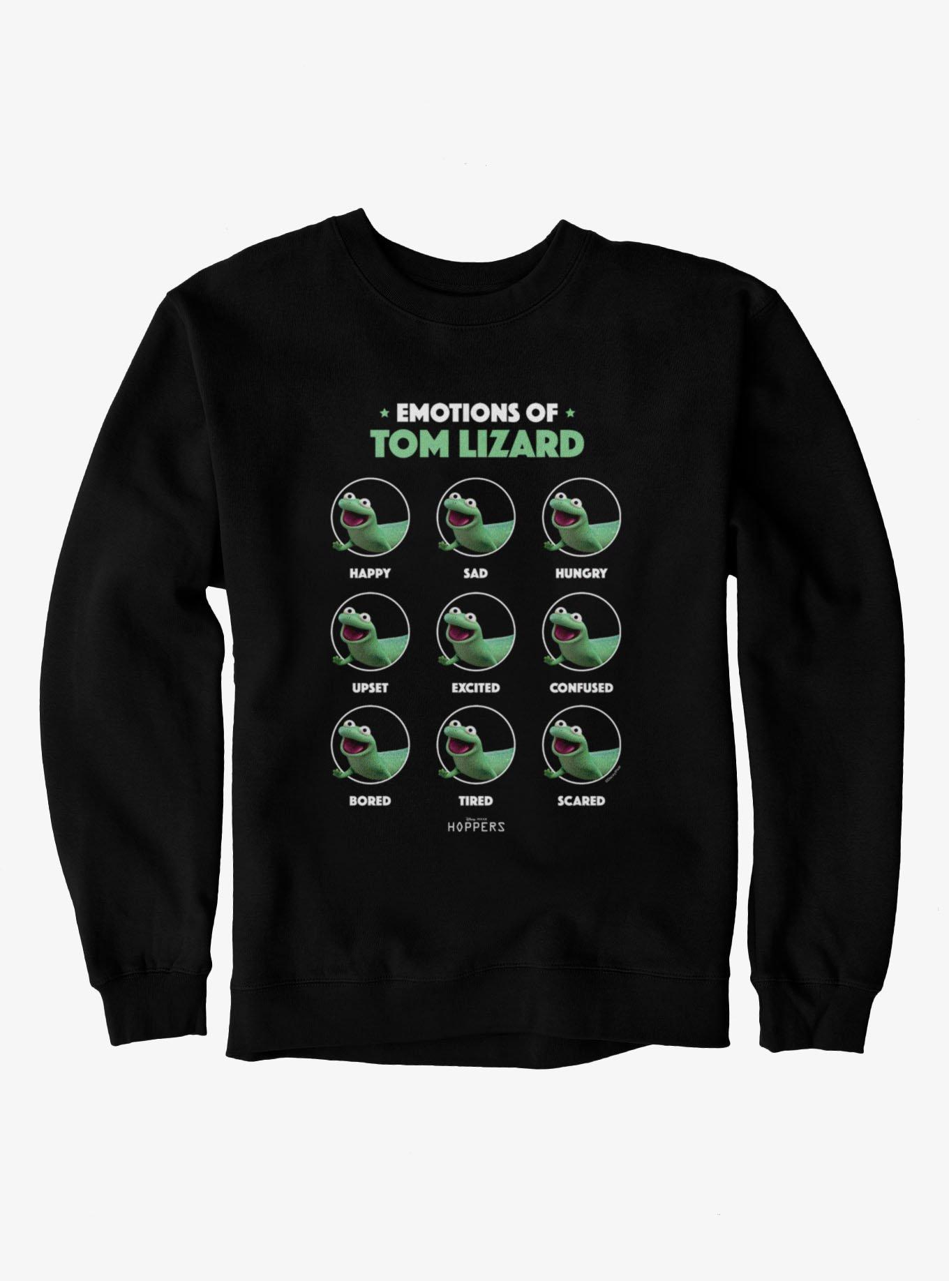 Disney Pixar Hoppers Emotions Of Tom Lizard Sweatshirt
