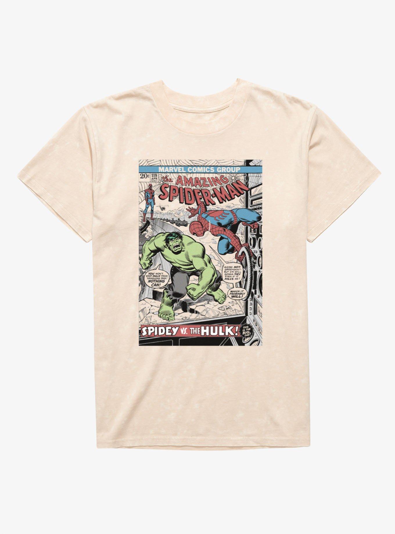 Marvel Comics Cover Amazing Spidey Vs The Hulk T-Shirt, , hi-res