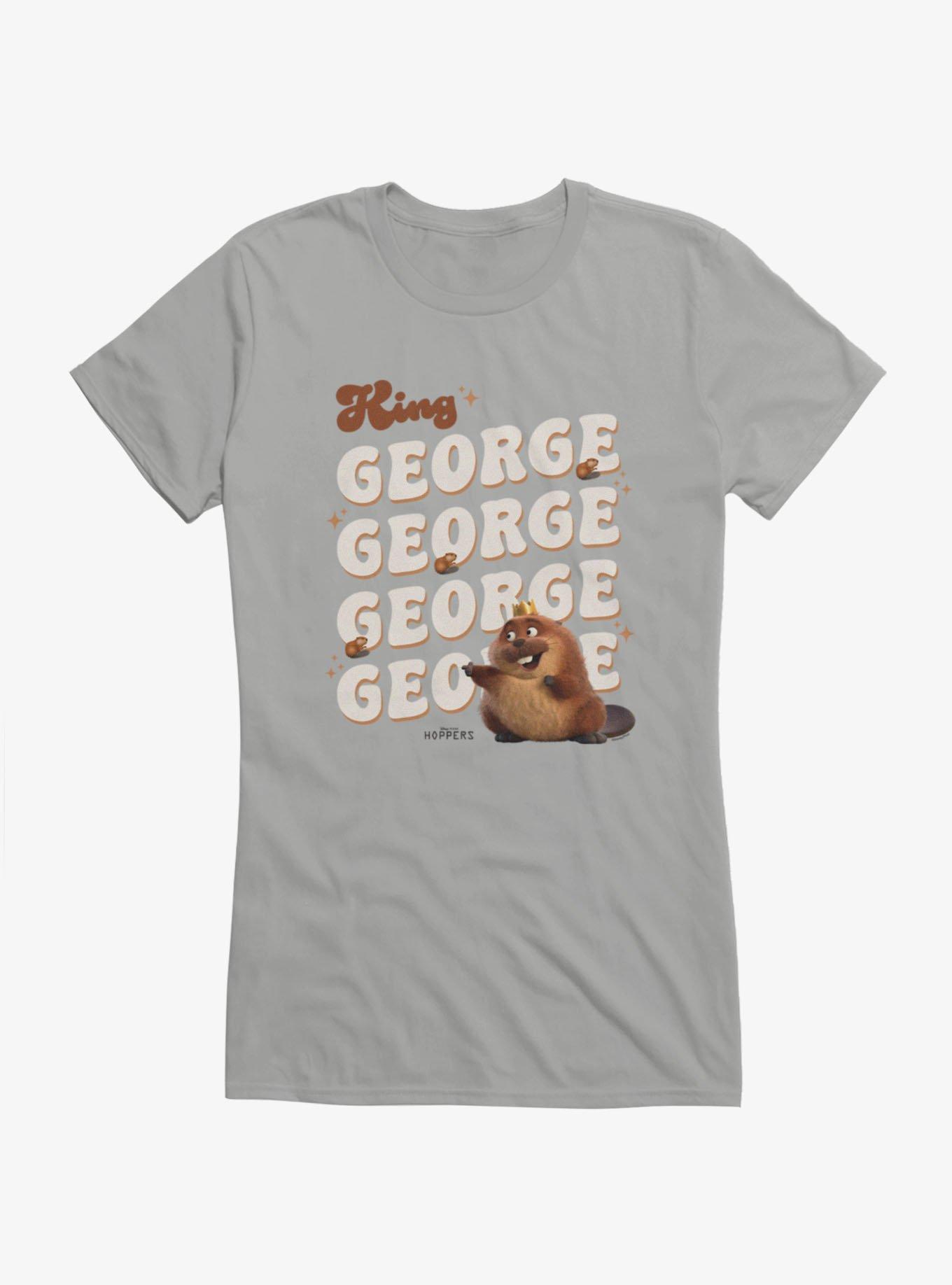 Disney Pixar Hoppers King George Beaver Name Stack Girls T-Shirt