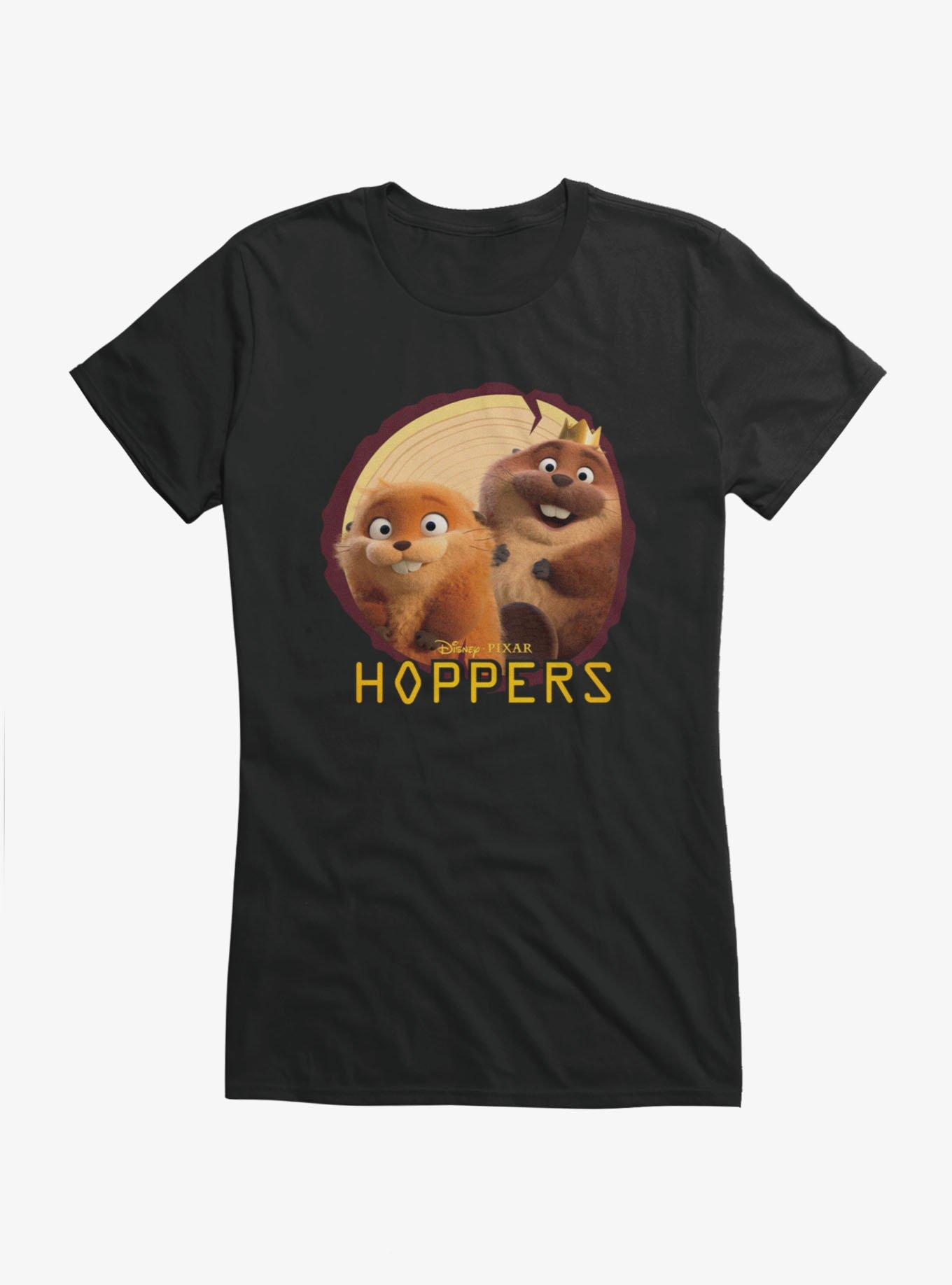 Disney Pixar Hoppers Mabel & King George Beaver Log Photo Girls T-Shirt, , hi-res