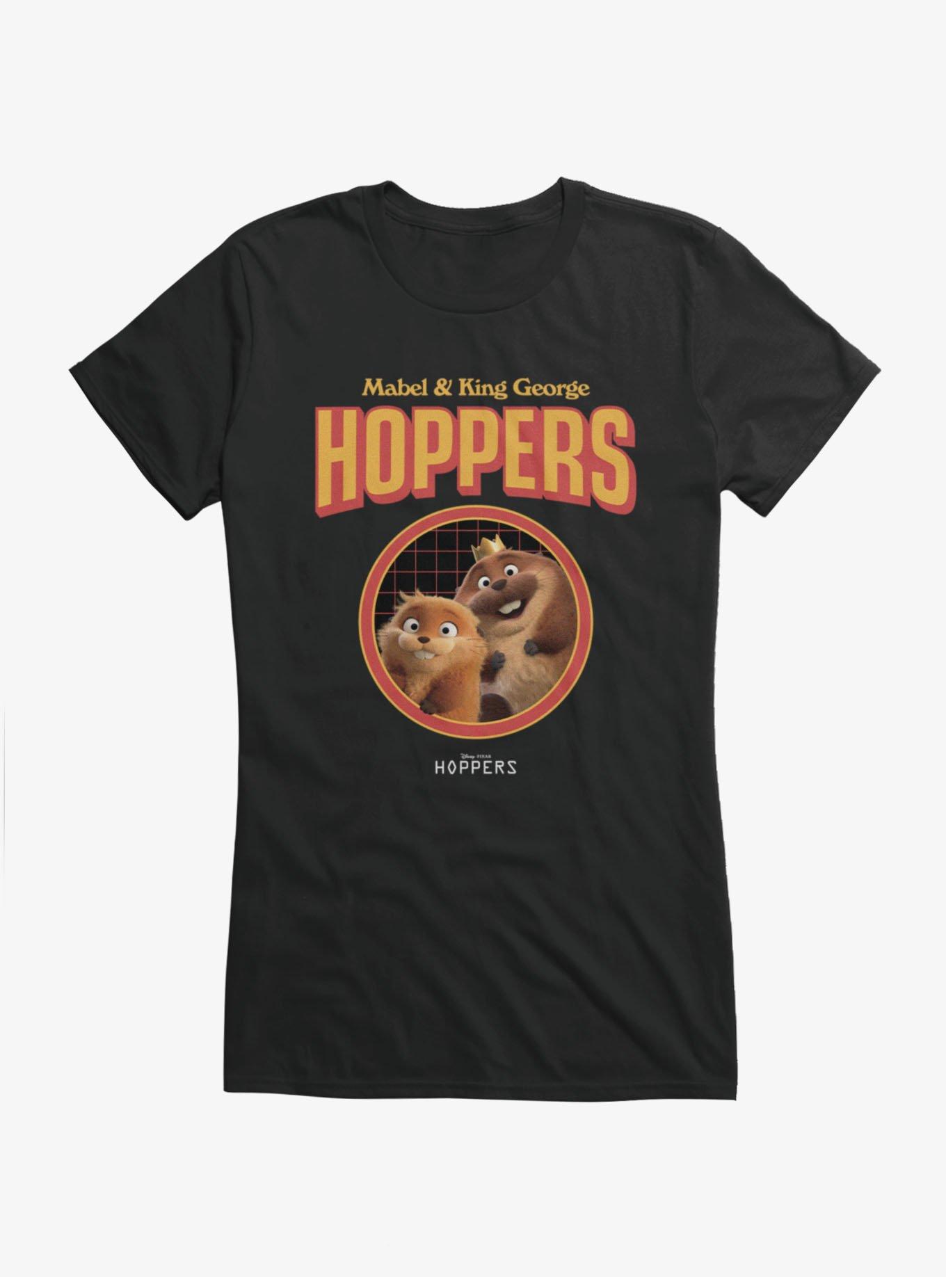 Disney Pixar Hoppers Mabel And King George Beaver Circle Girls T-Shirt