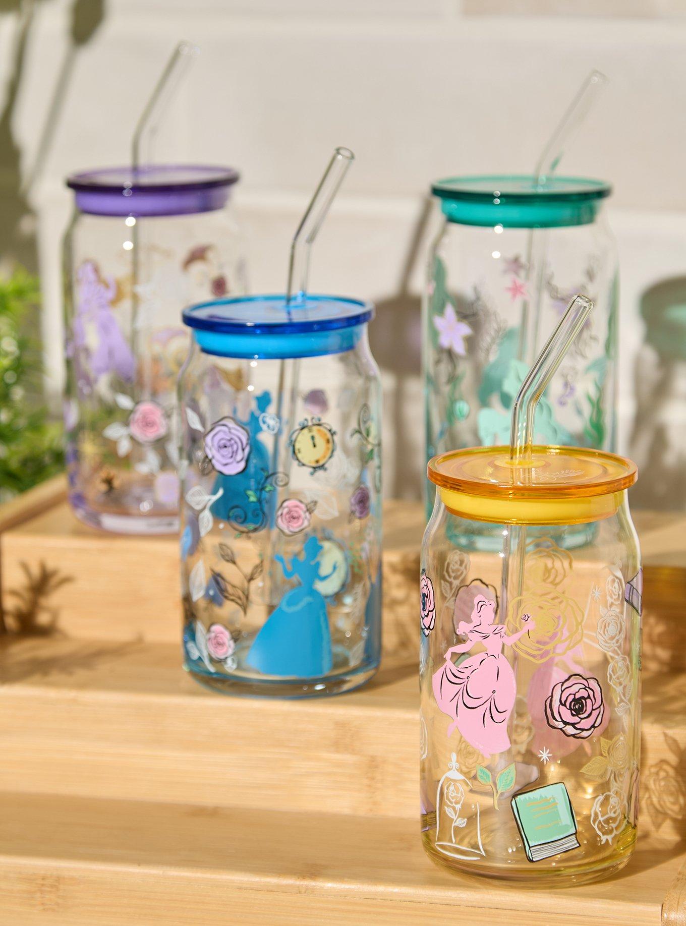 Disney Princess Illustrated Glass Cup Set, , hi-res