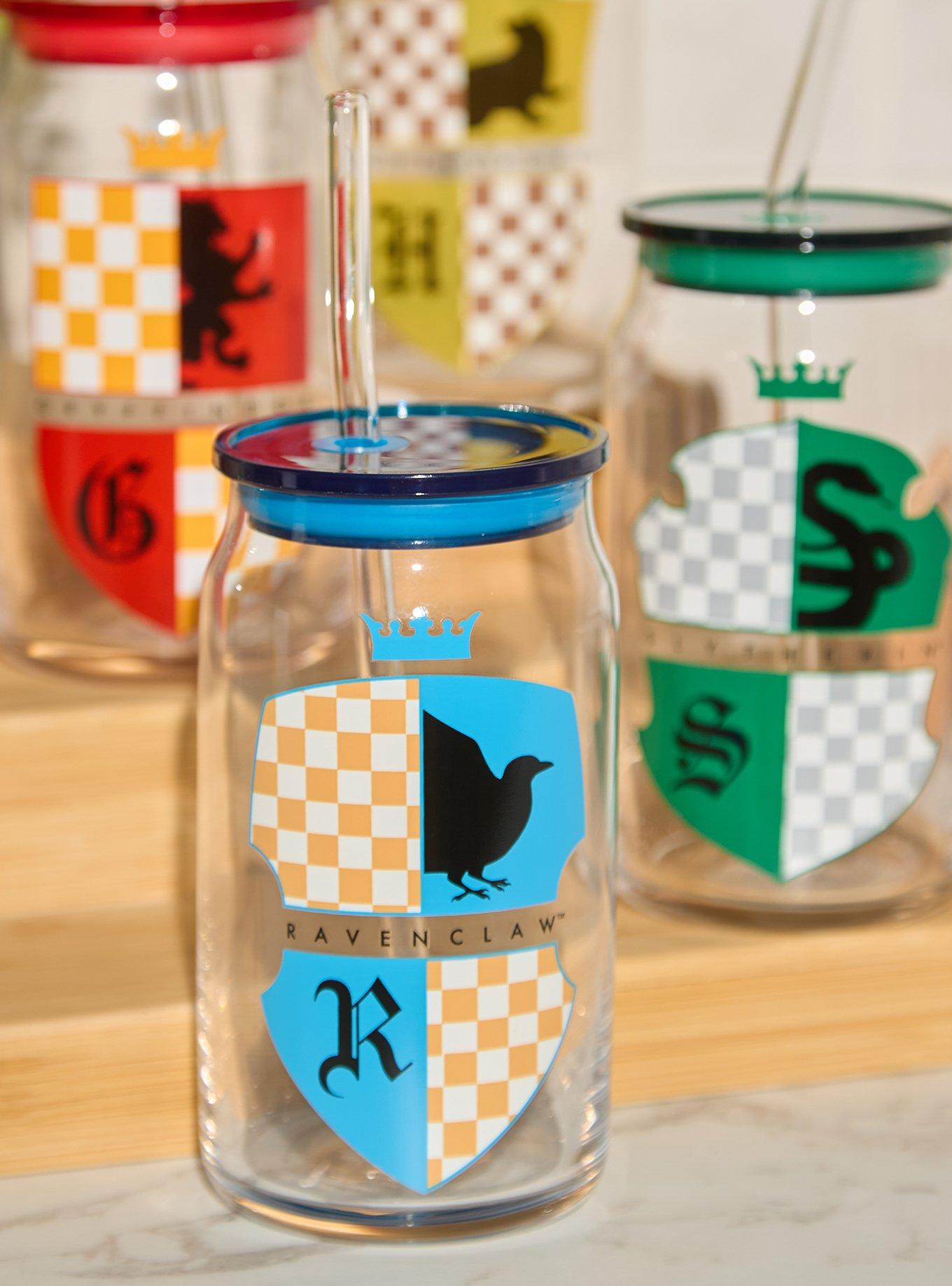 Harry Potter Hogwarts House Crest Glass Cup Set