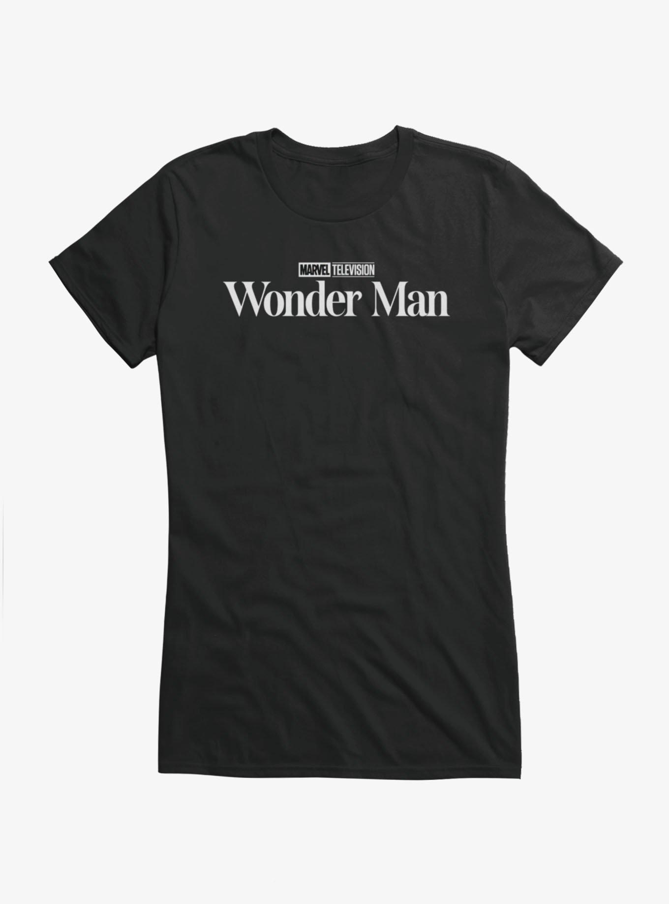 Marvel Wonder Man Black And White TV Show Logo T-Shirt