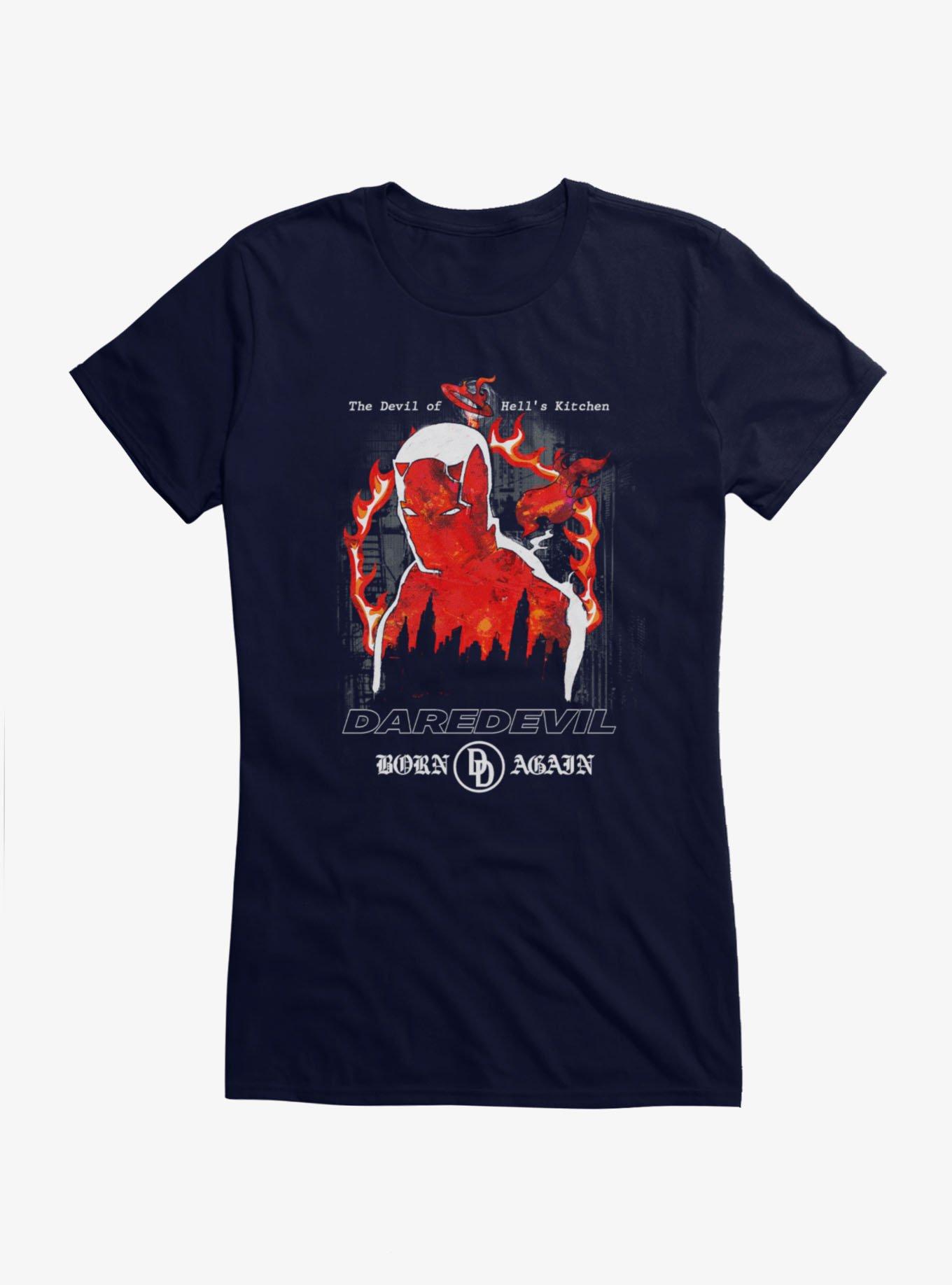 Daredevil Born Again Silhouette Of Flames T-Shirt, , hi-res