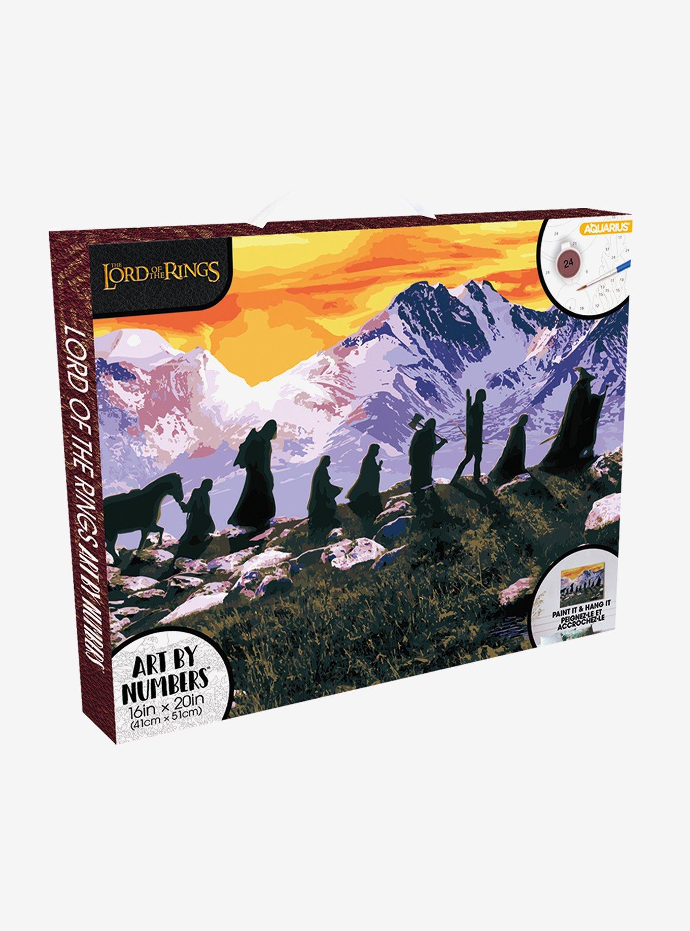 The Lord of The Rings Mountain Scene Art By Numbers Paint Kit, , hi-res