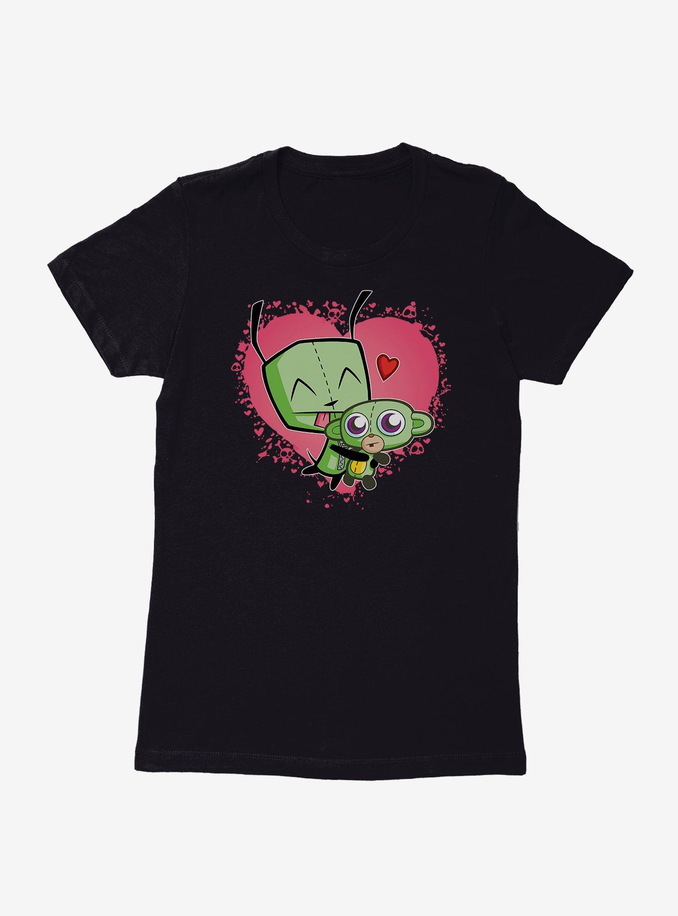 Invader Zim GIR Love Womens T-Shirt, BLACK, hi-res view 1