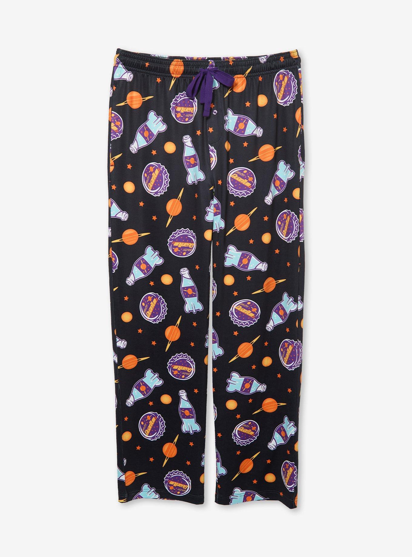 Fallout Nuka-Cola Quantum Allover Print Glow-in-the-Dark Sleep Pants - BoxLunch Exclusive, , hi-res