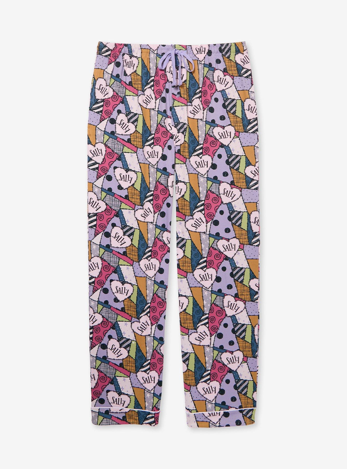 Disney The Nightmare Before Christmas Sally Hearts Allover Print Plus Size Sleep Pants - BoxLunch Exclusive