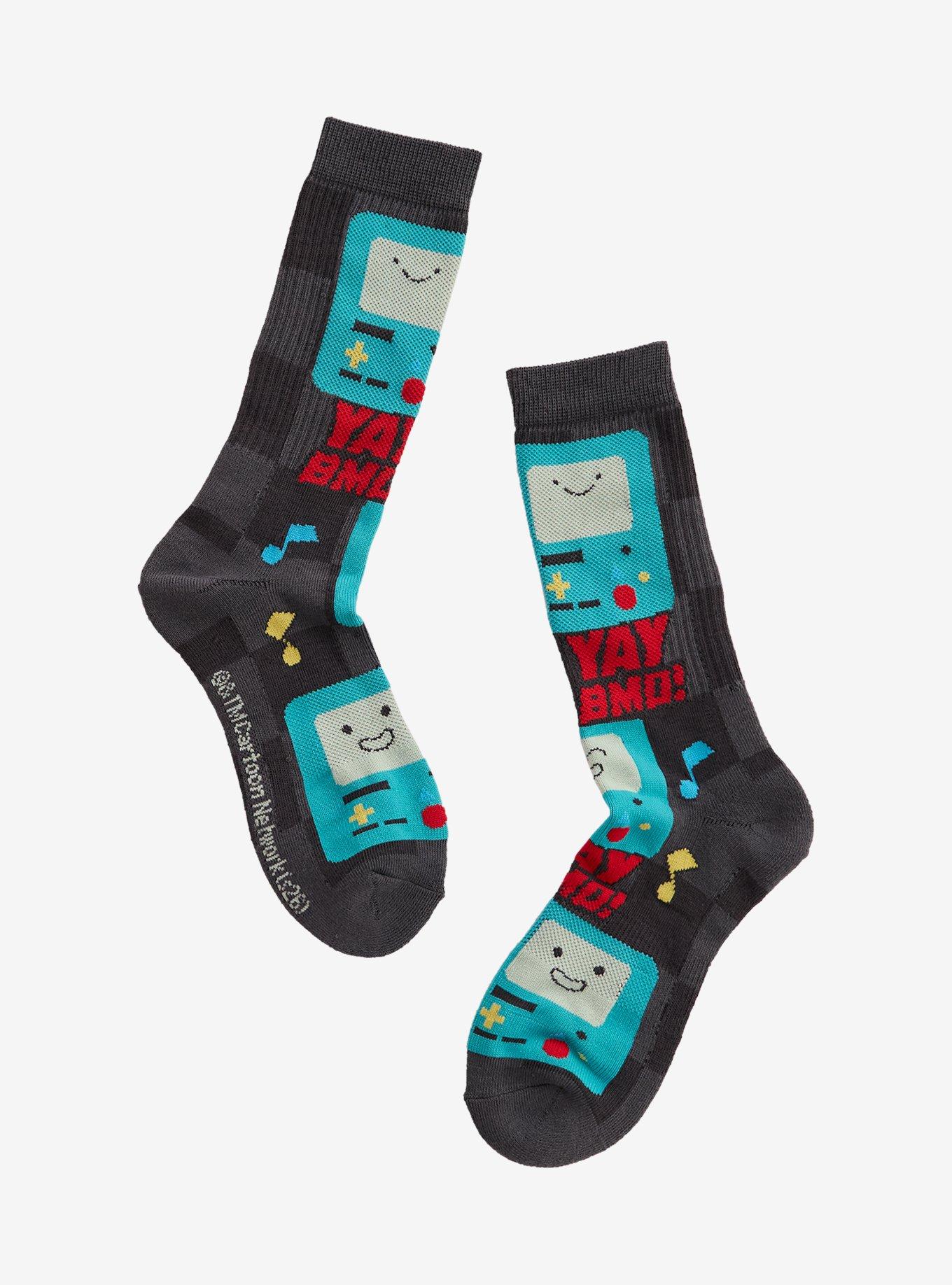 Adventure Time BMO Crew Socks &mdash; BoxLunch Exclusive, , hi-res