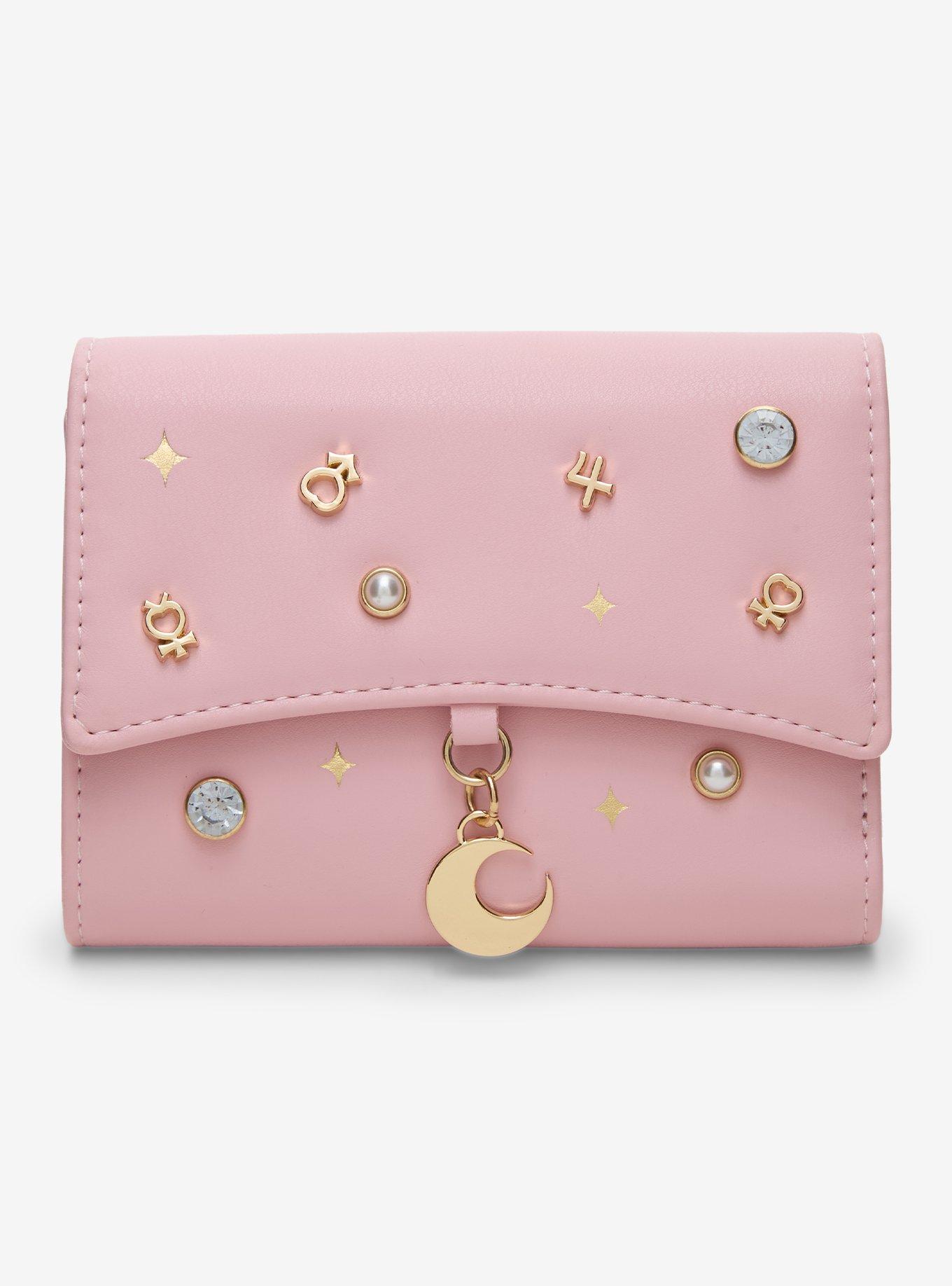 Pretty Guardian Sailor Moon Charm Pink Wallet- BoxLunch Exclusive, , hi-res view 1