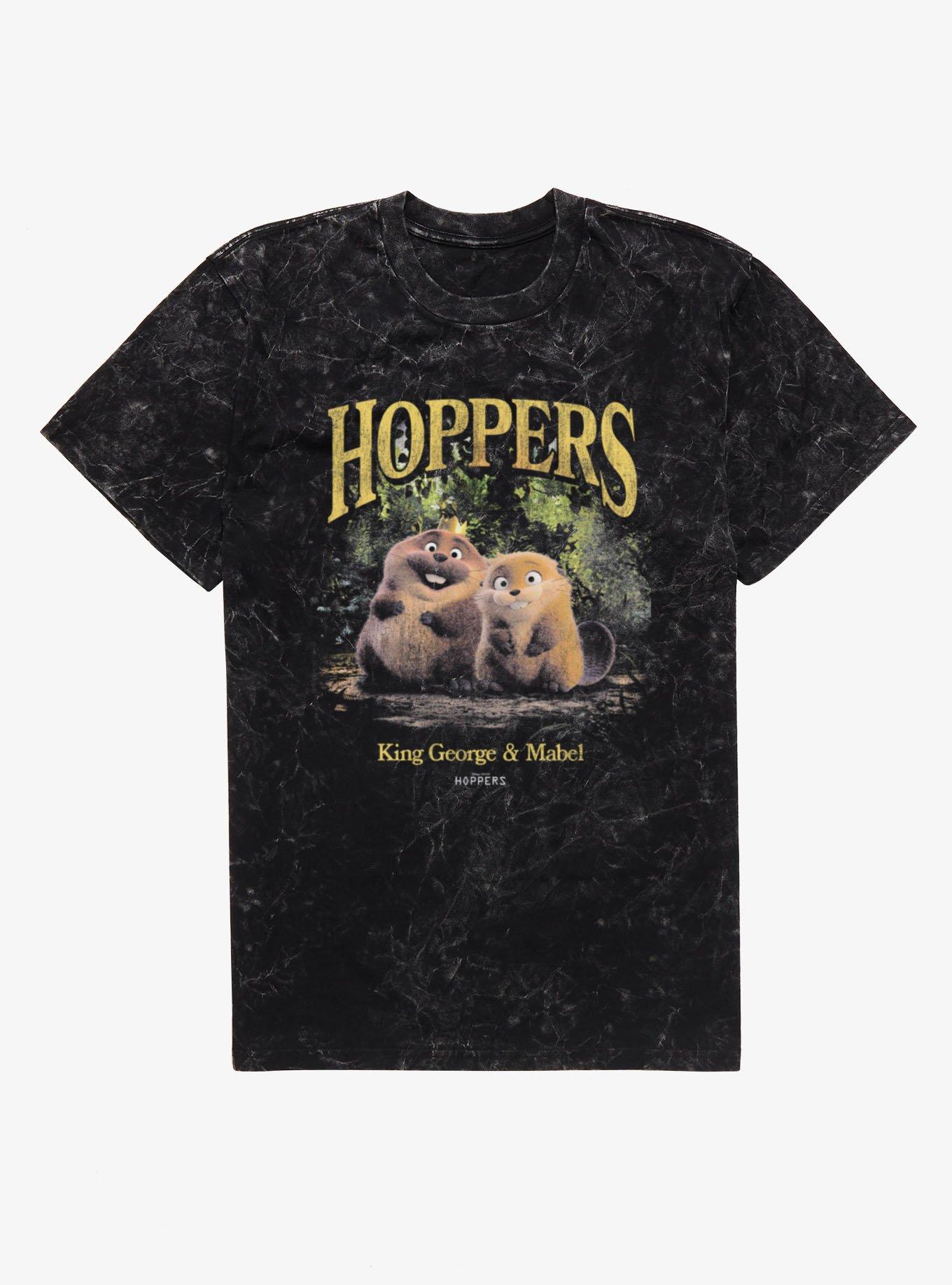 Disney Pixar Hoppers Mabel & King George Beaver Forest Photo Mineral Wash T-Shirt, , hi-res