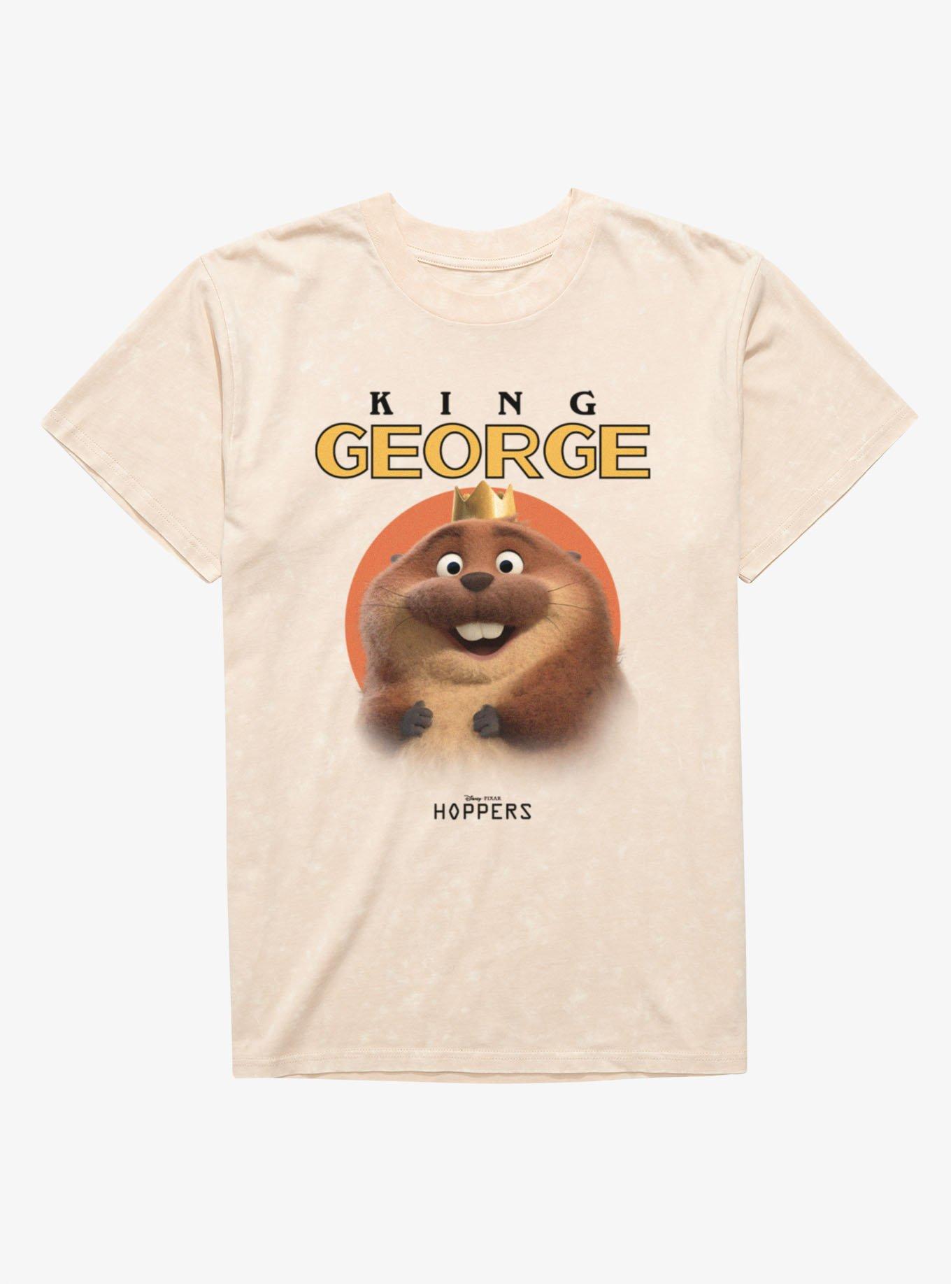 Disney Pixar Hoppers King George Beaver Mineral Wash T-Shirt, , hi-res