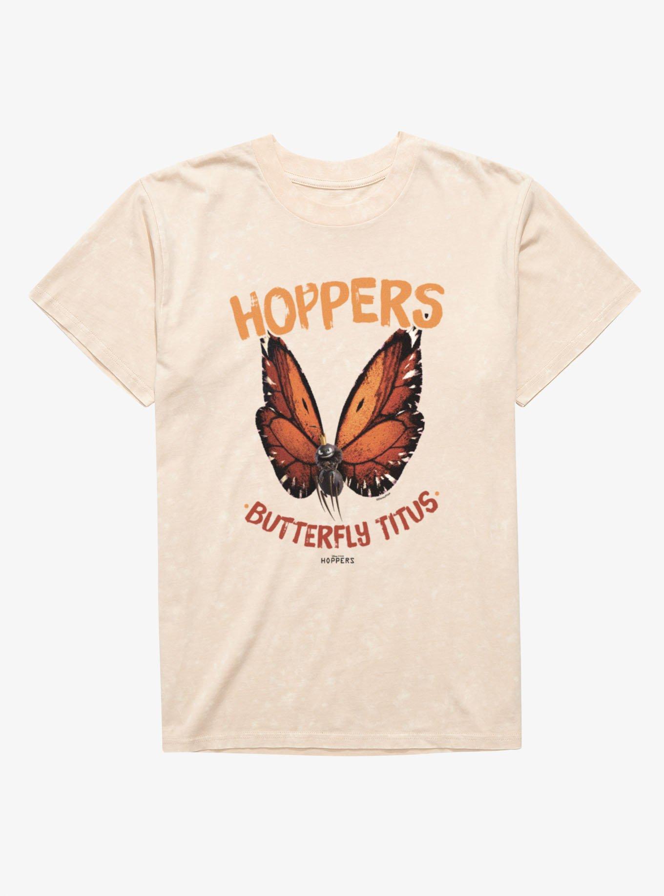 Disney Pixar Hoppers Butterfly Titus Flies Mineral Wash T-Shirt
