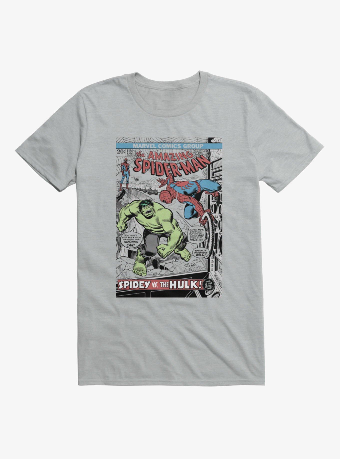 Marvel Comics Cover Amazing Spidey Vs The Hulk T-Shirt, , hi-res