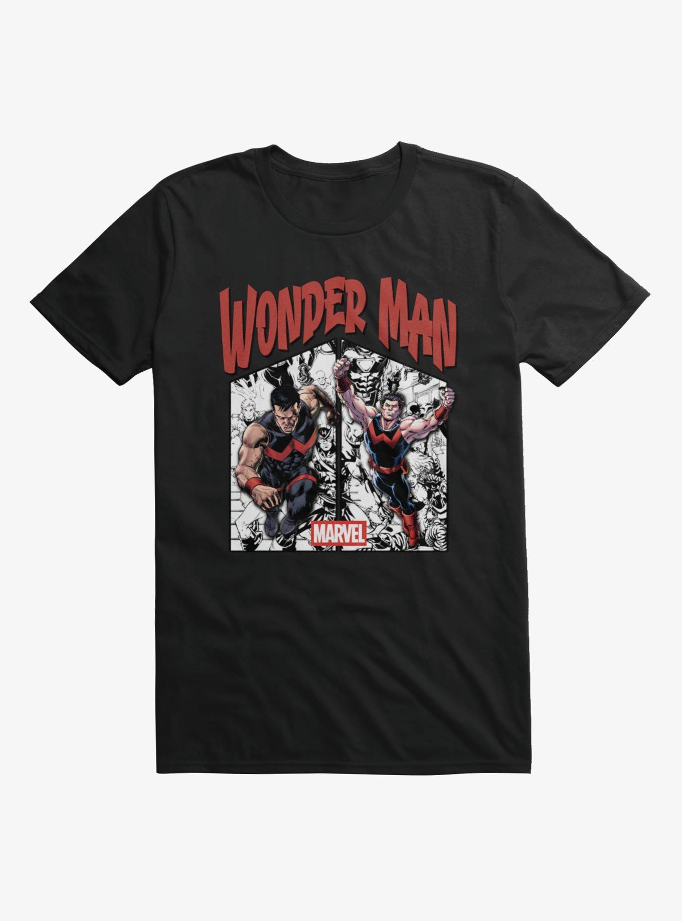 Marvel Comics Wonder Man Panels T-Shirt Hot Topic Exclusive, , hi-res