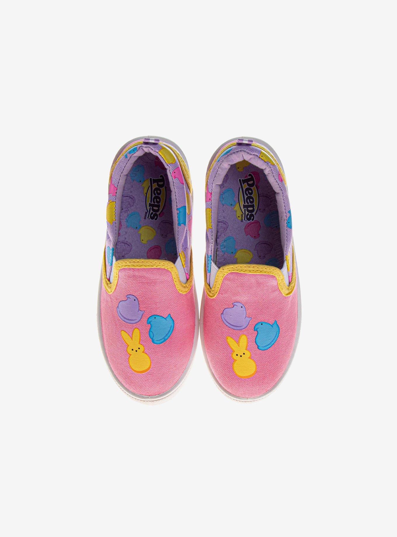 Peeps Canvas Girls Lace-Up Sneakers, , hi-res