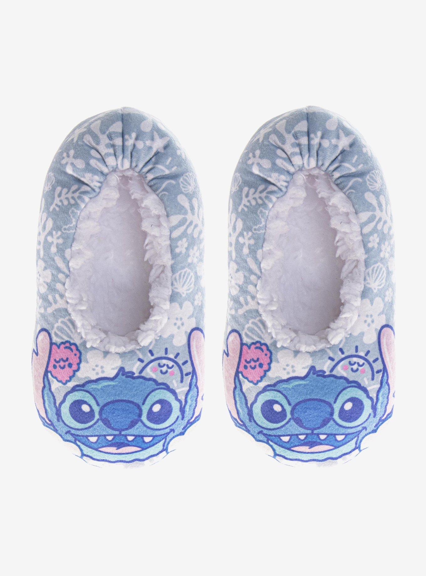 Disney Lilo & Stitch Blue Fleece Toddler & Little Kid Slippers, , hi-res