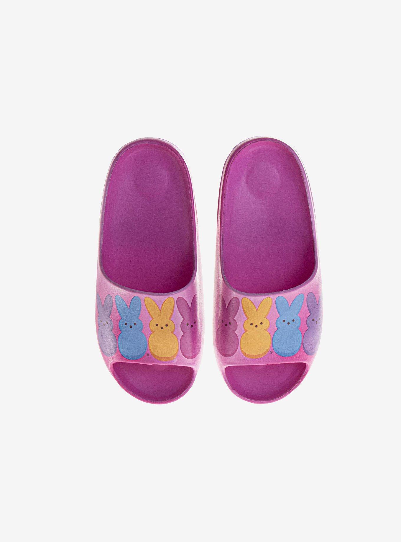 Peeps Lightweight Slip-On Dual Size Ladies Slides, , hi-res