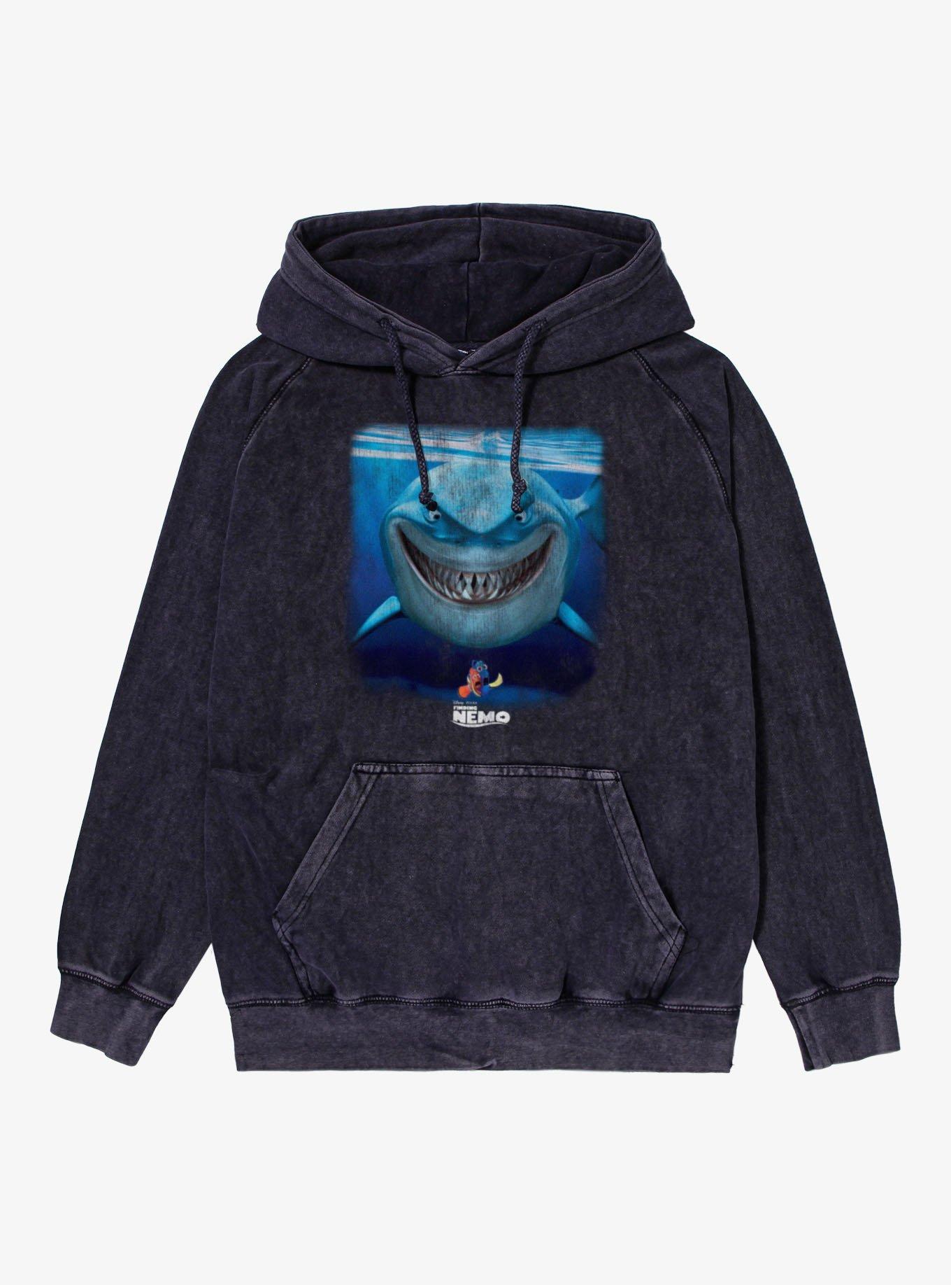 Disney Pixar Finding Nemo Bruce Grin Mineral Wash Hoodie, , hi-res