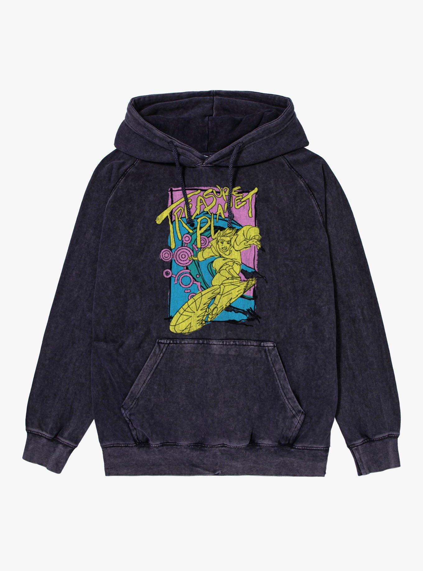 Disney Treasure Planet Jim Hawkins Surfing Mineral Wash Hoodie, , hi-res