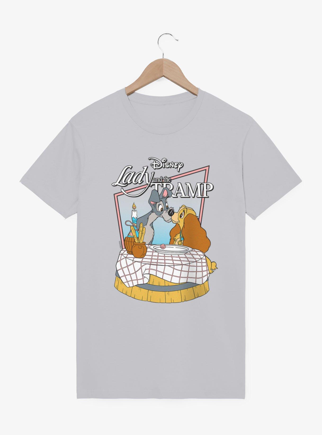 Disney Lady And The Tramp Dinner Kiss T-Shirt, , hi-res